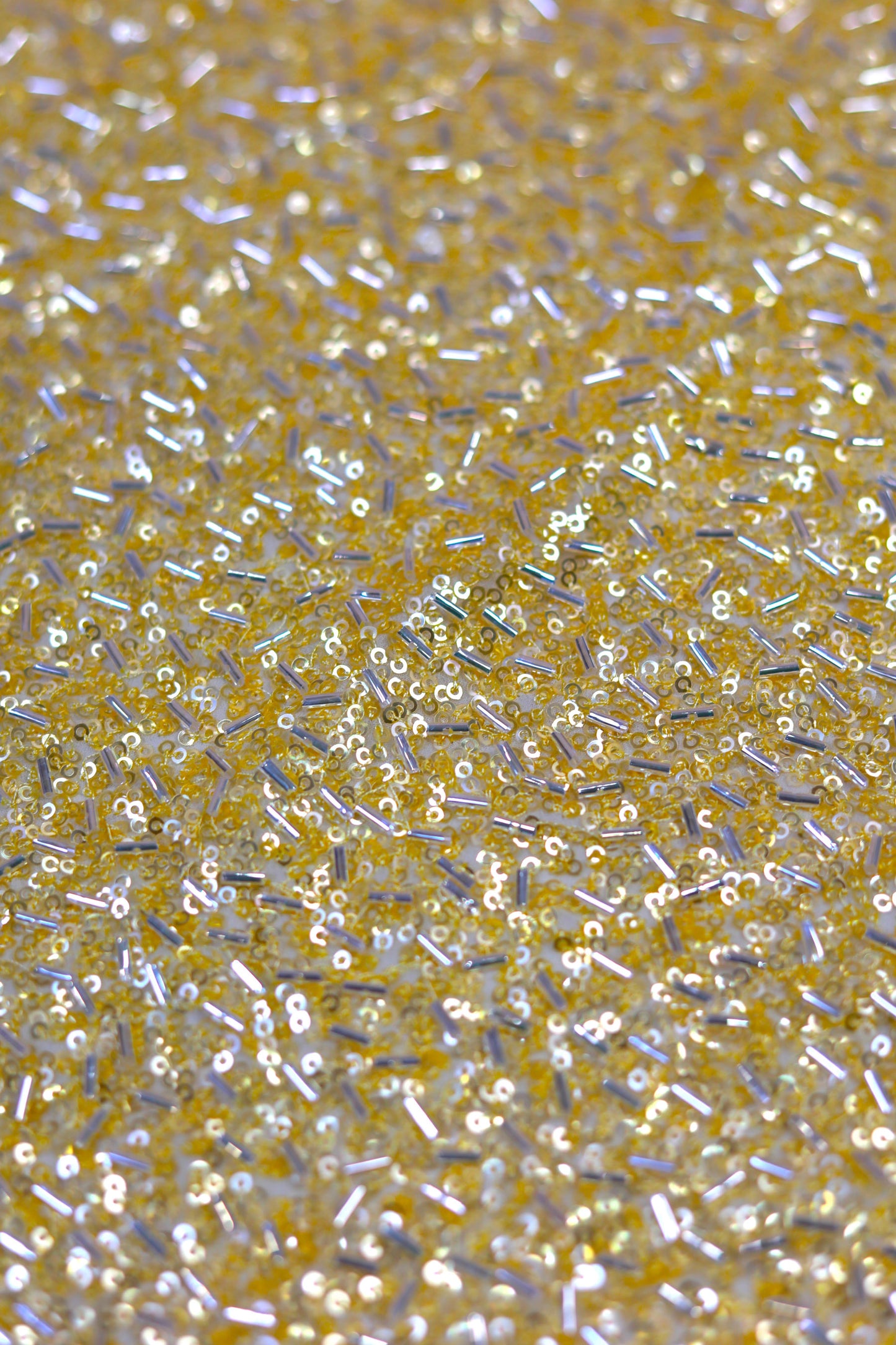 Sequin & Tube Bead Embellished Fox Georgette Fabric