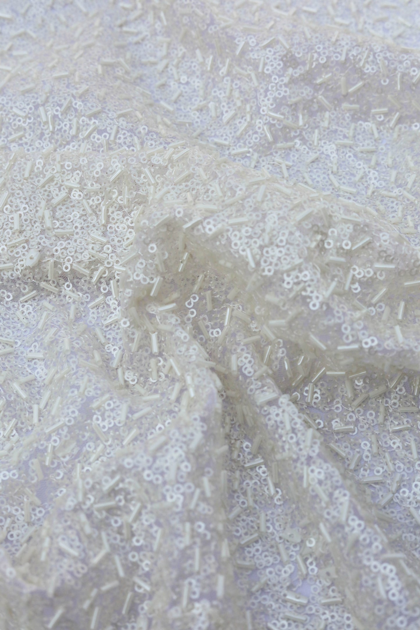 Metallic Luxe All Over Sequined Fabric