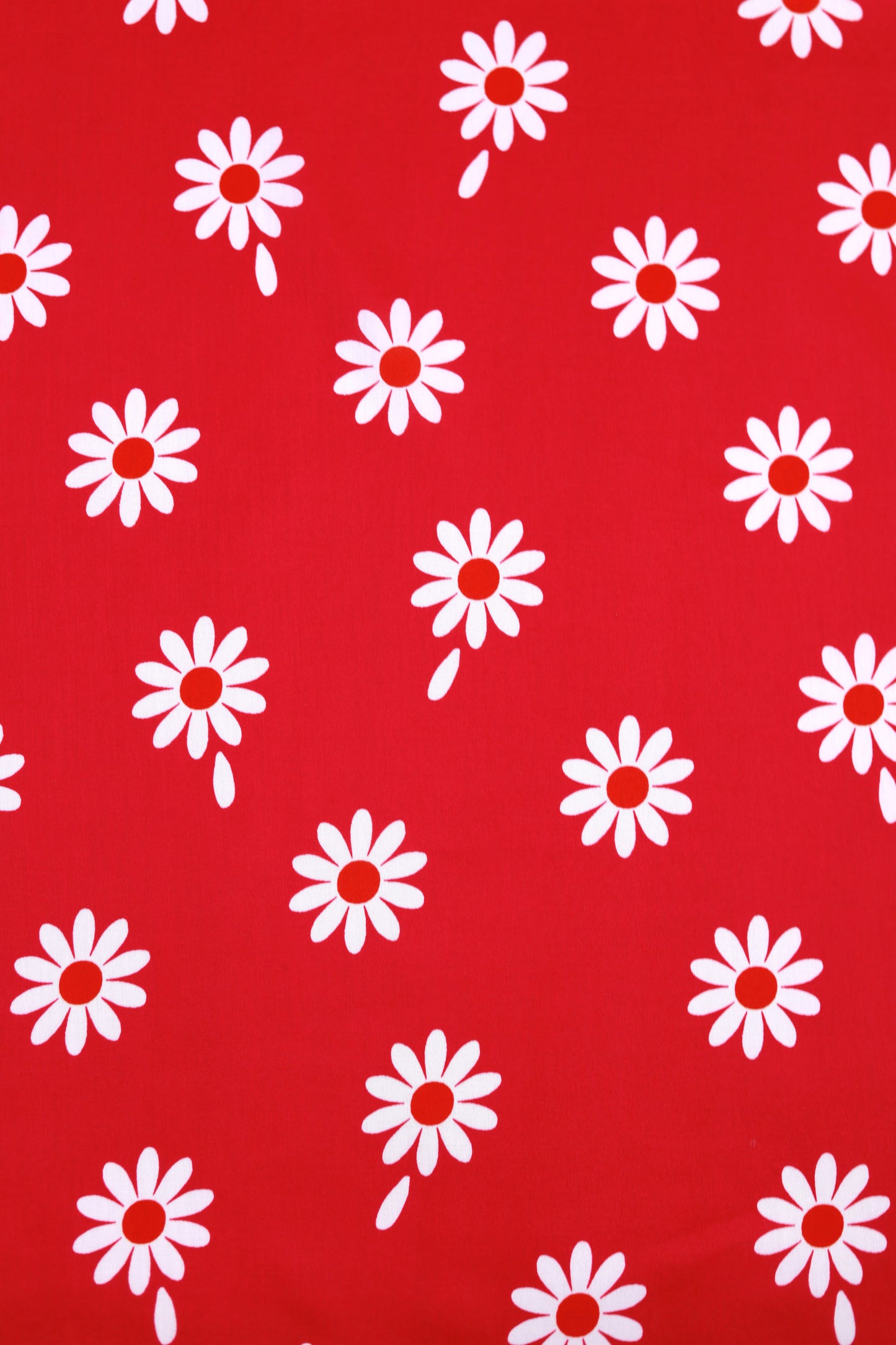 Scarlet Daisy Unstitched Fabric Combo