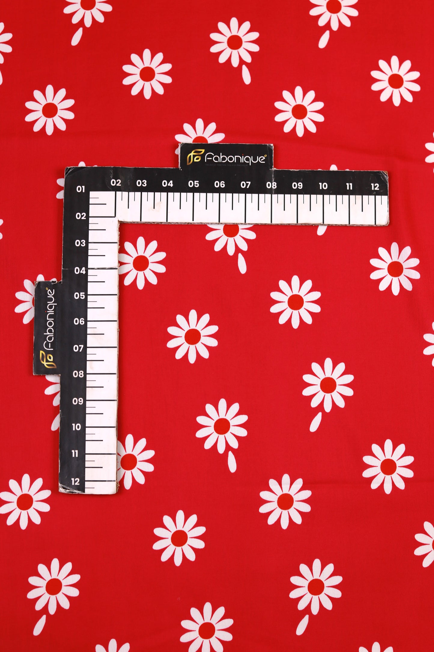 Scarlet Daisy Unstitched Fabric Combo