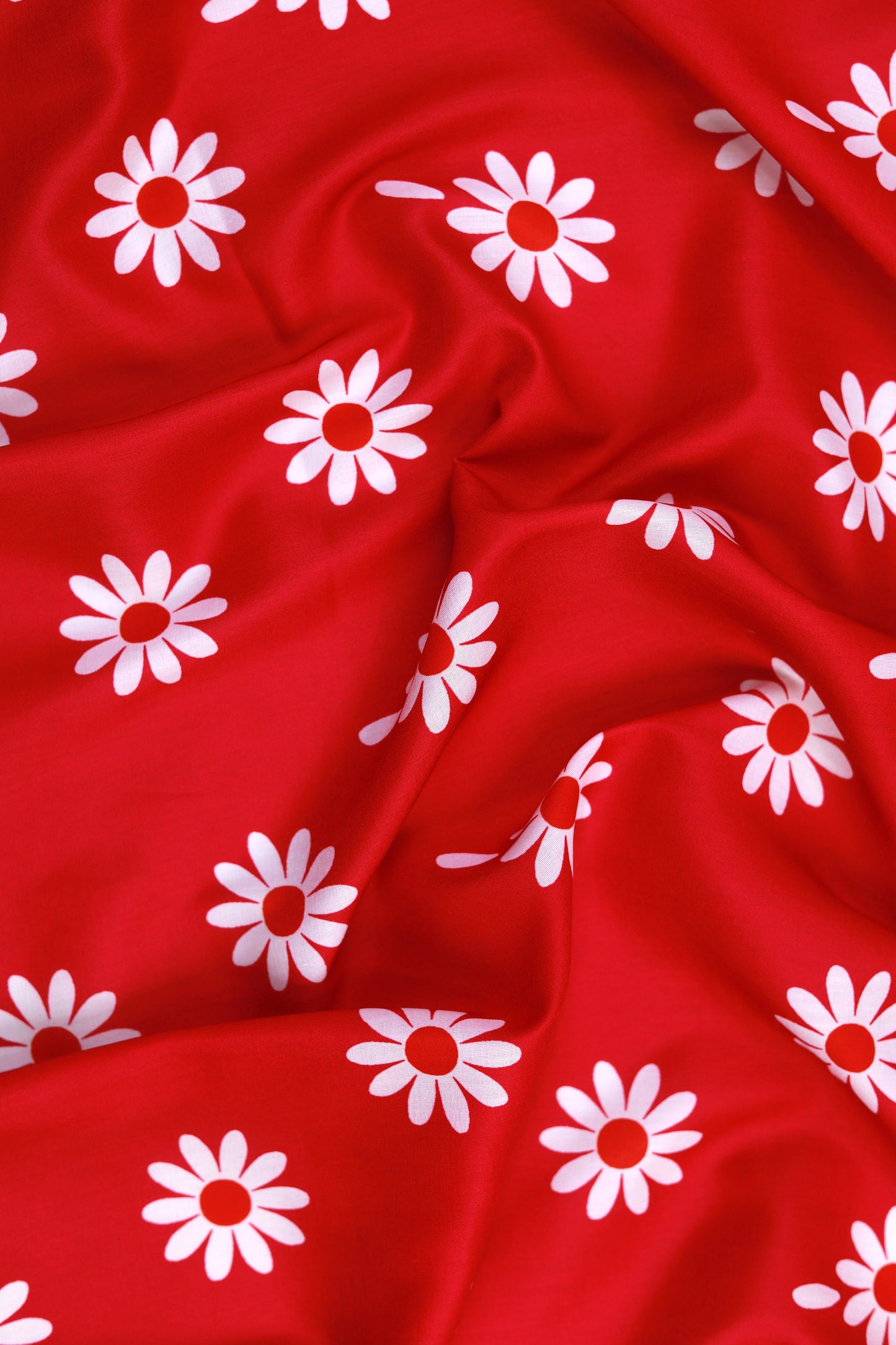 Scarlet Daisy Unstitched Fabric Combo