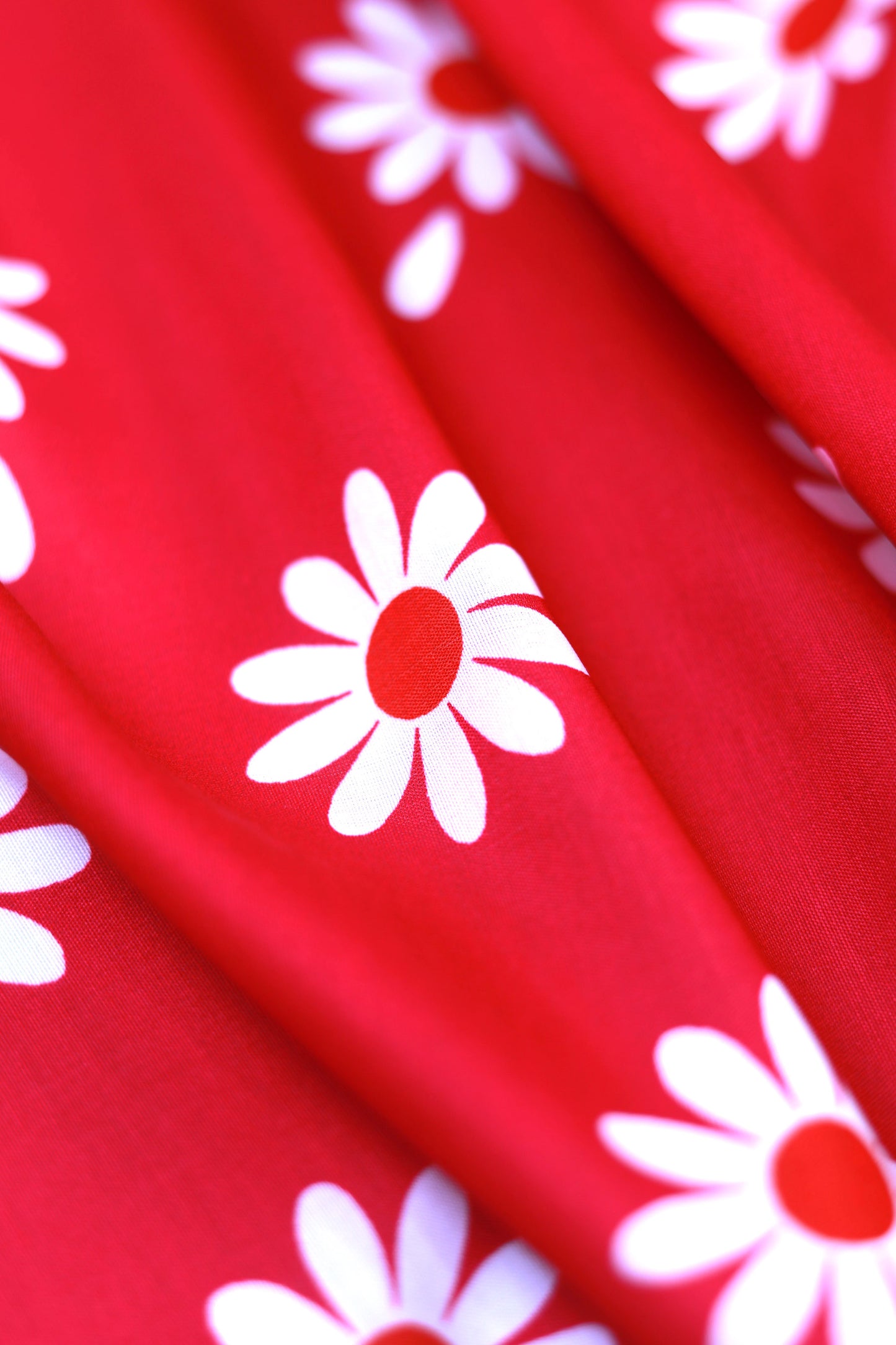 Scarlet Daisy Unstitched Fabric Combo