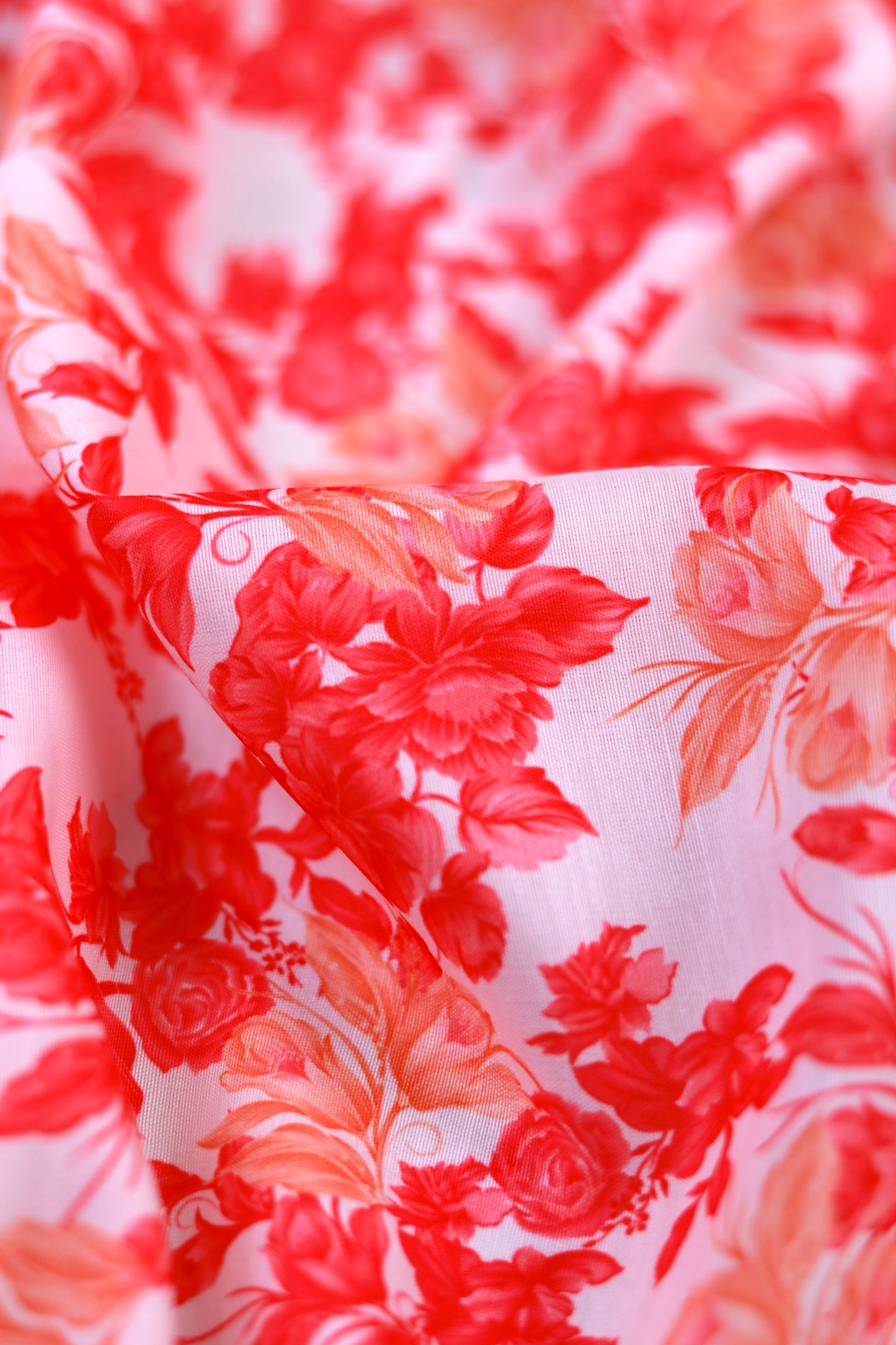 Scarlet Bloom Unstitched Fabric Combo