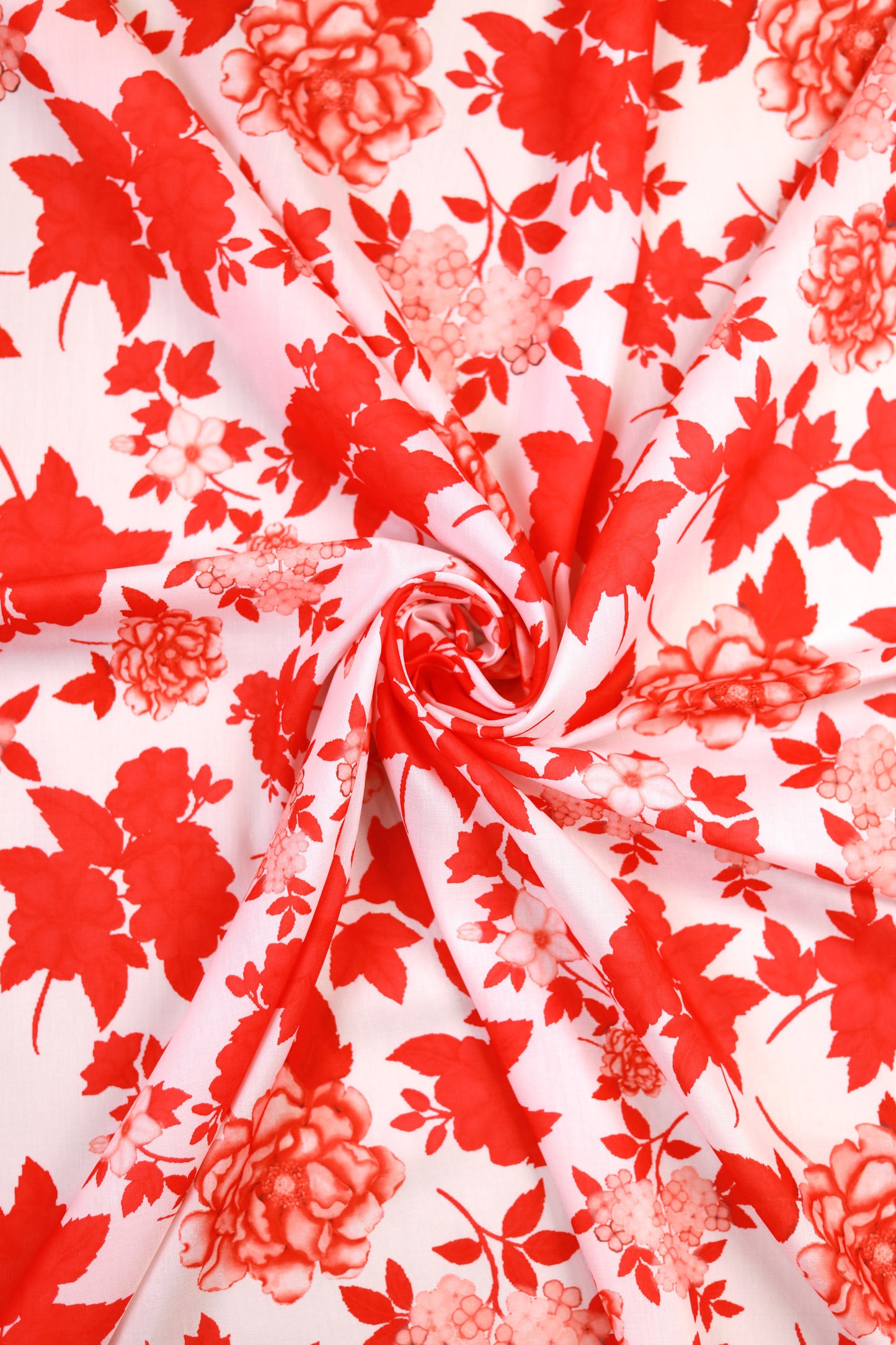 Scarlet Bloom Unstitched Fabric Combo