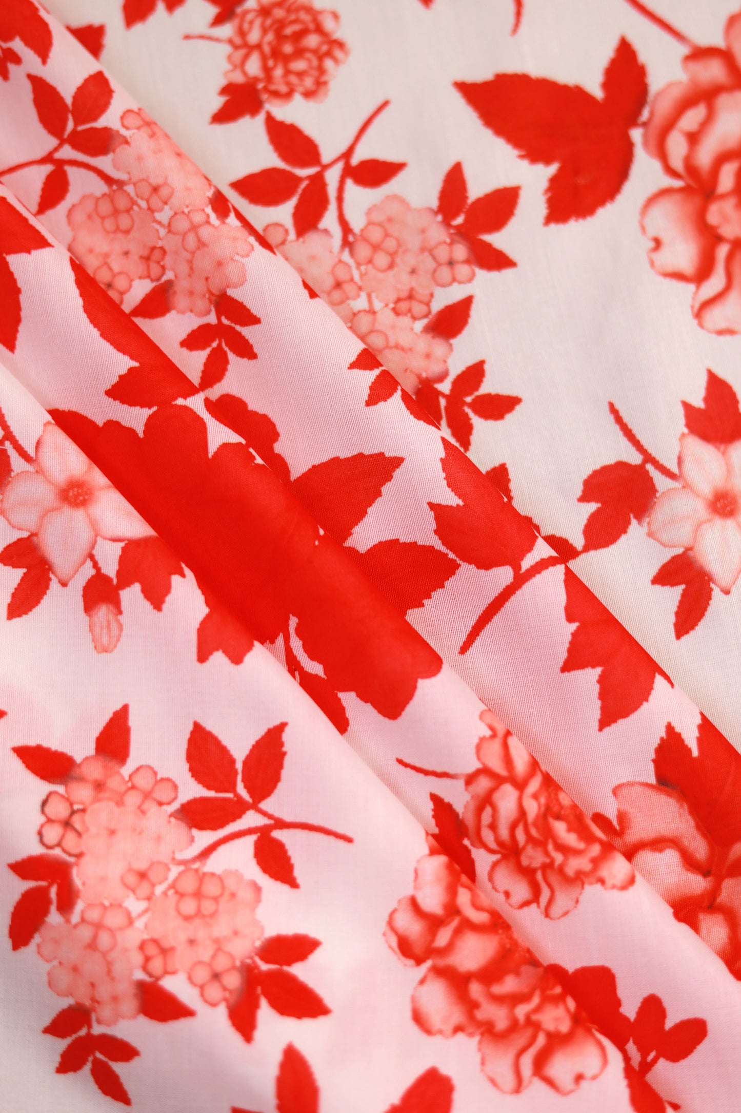 Scarlet Bloom Unstitched Fabric Combo
