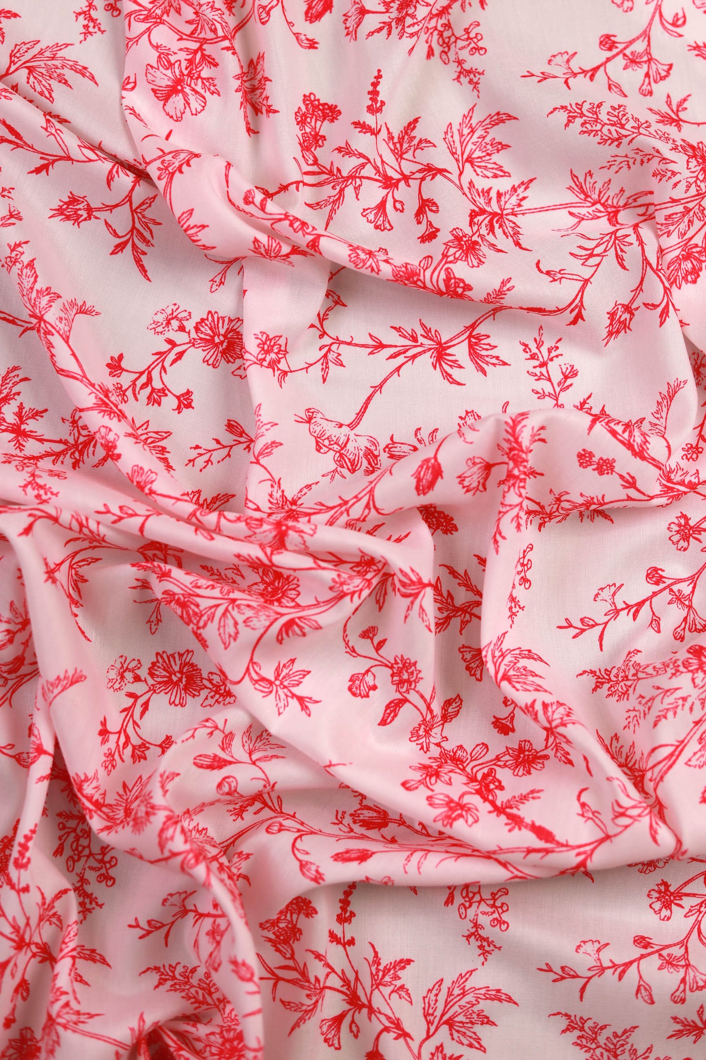 Roselle Whisper Muslin Printed Fabric