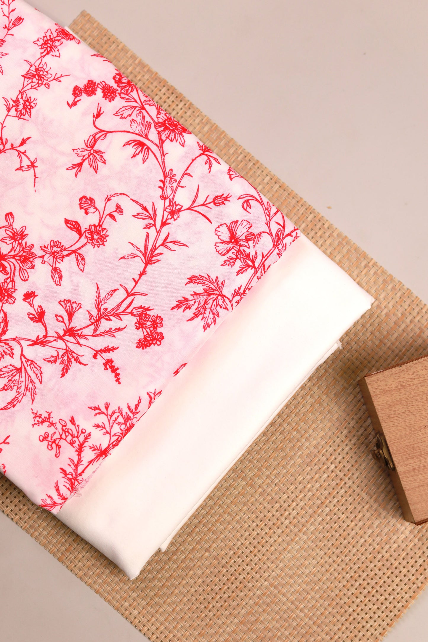 Blush Elegance Unstitched Fabric Combo