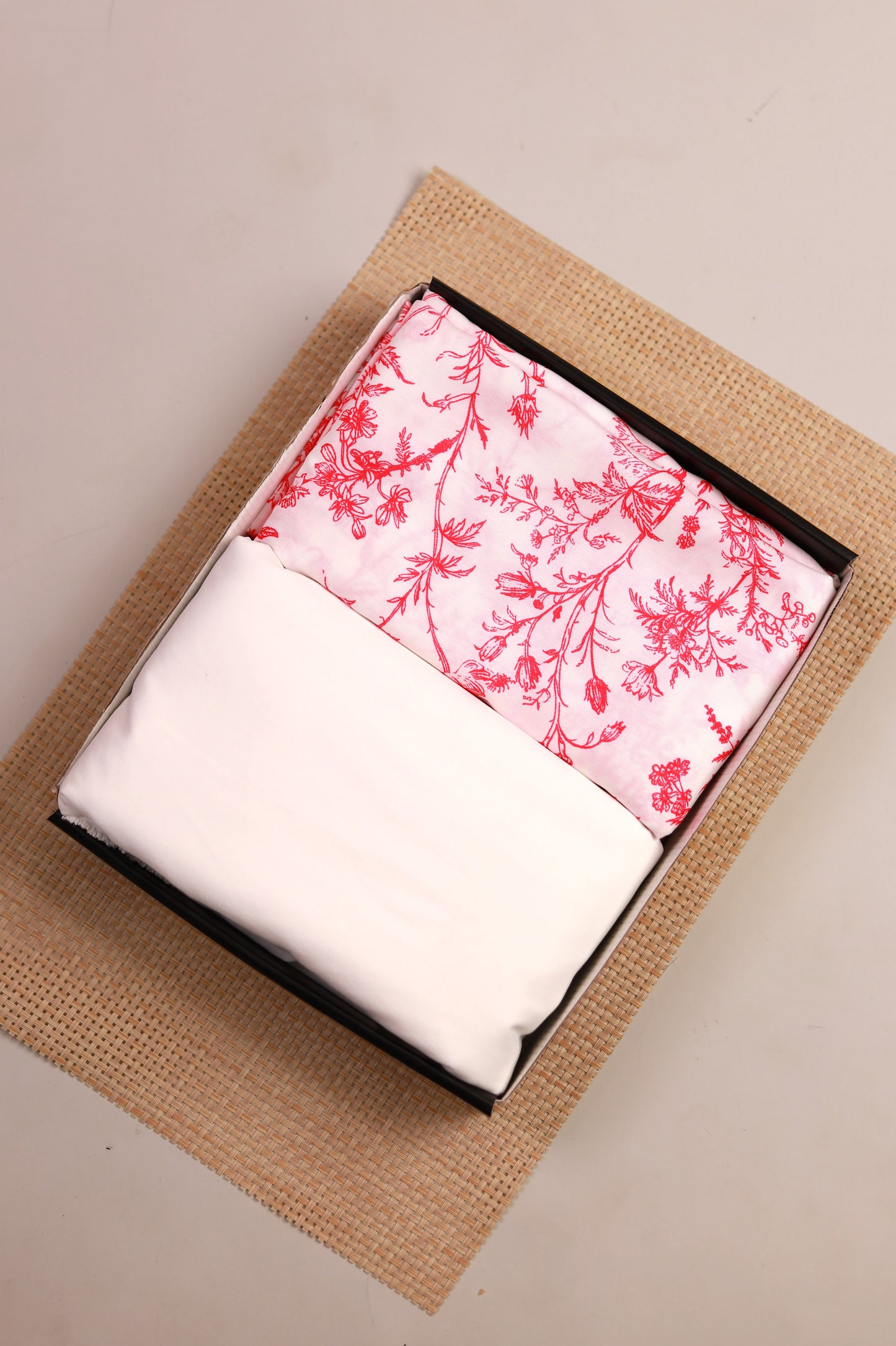 Blush Elegance Unstitched Fabric Combo