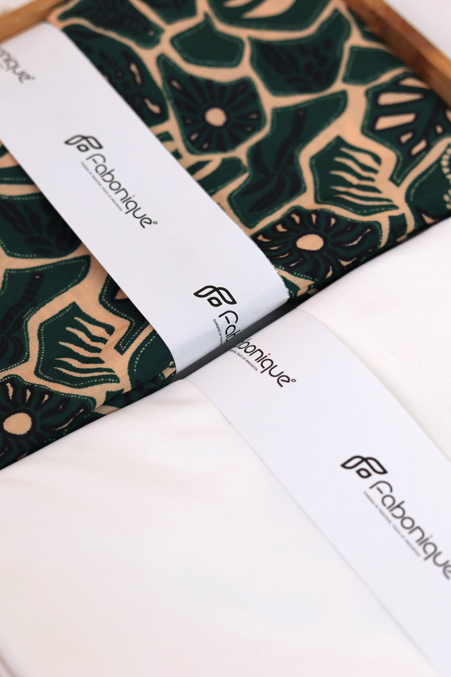 Emerald Leaf Unstitched Fabric Combo