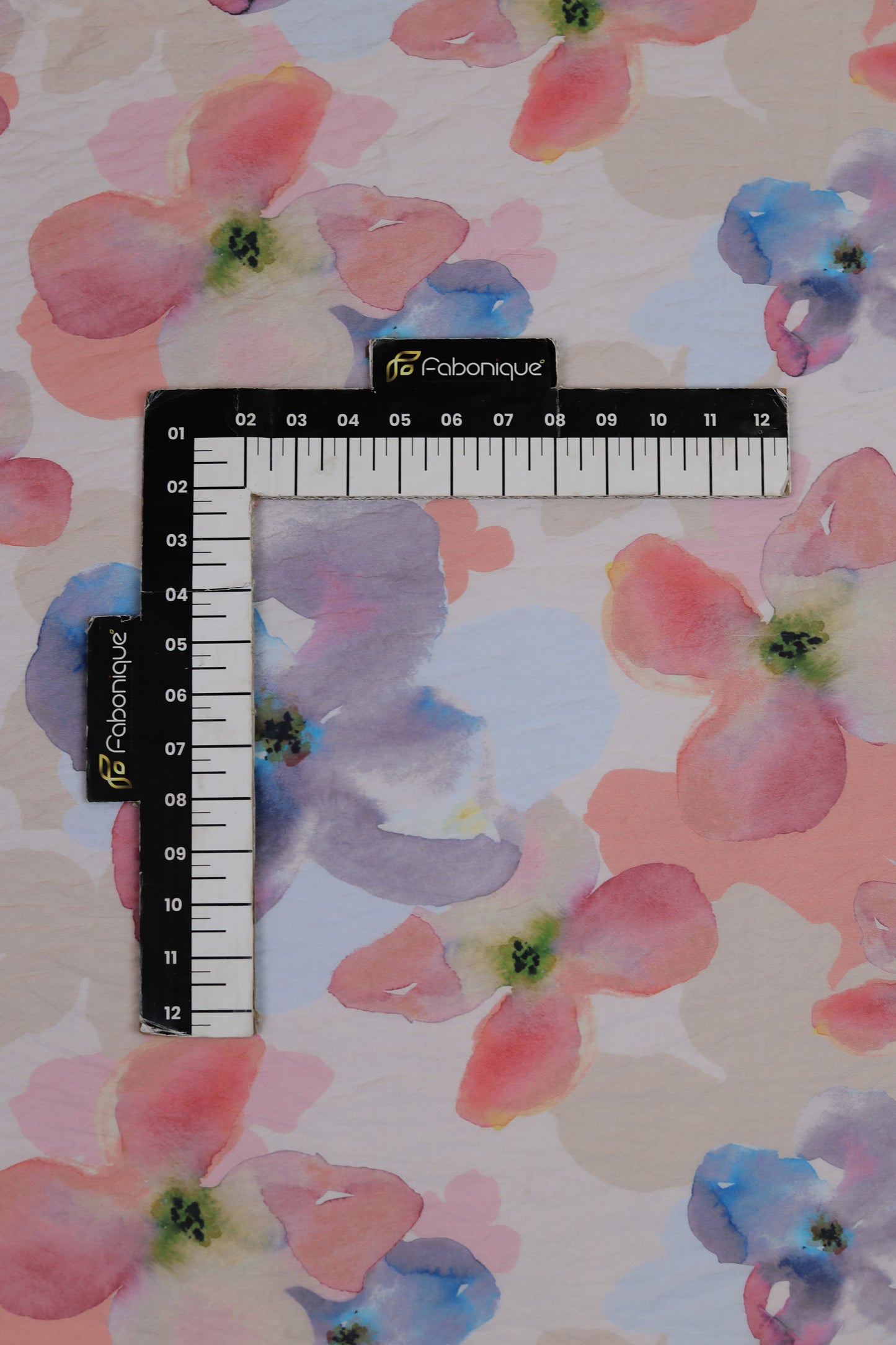 Pastel Petals Watercolor Floral Viscose Fabric