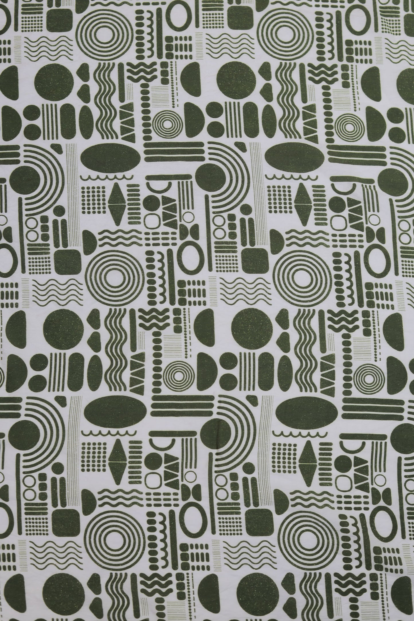 Tribal Mosaic Abstract Viscose Blend Fabric