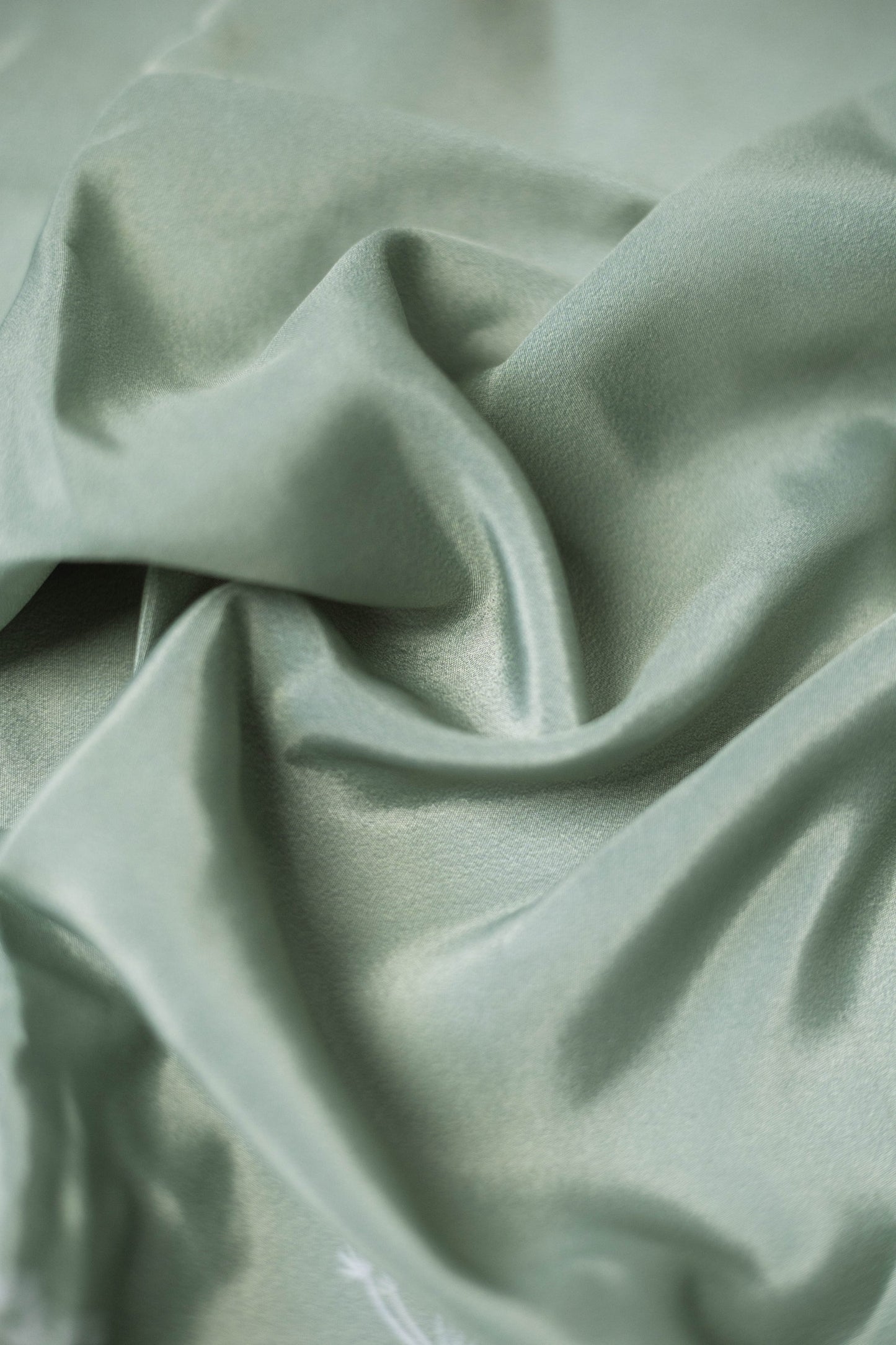 Frosted Foliage French Crepe Fabric
