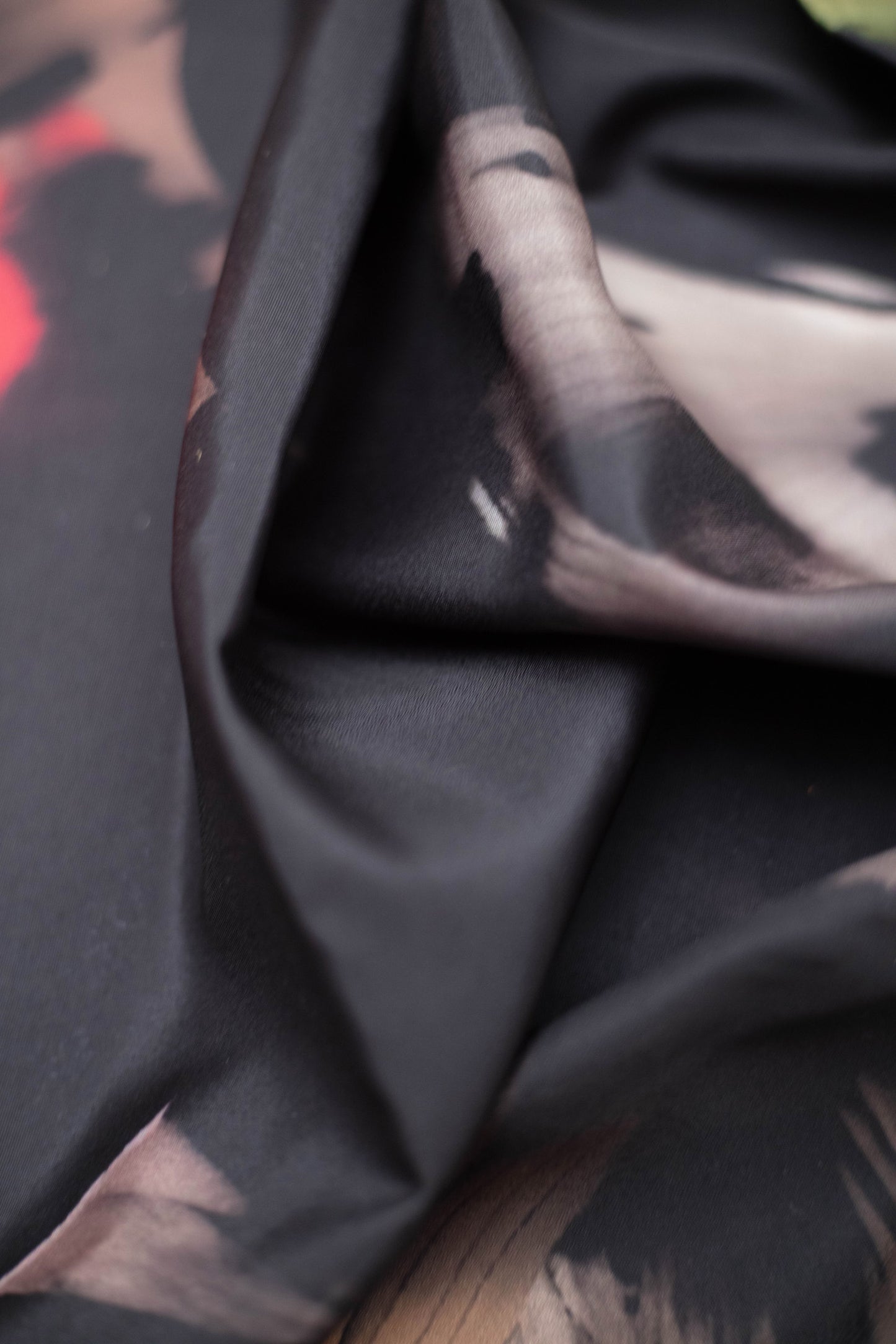 Noir Rush French Crepe Fabric
