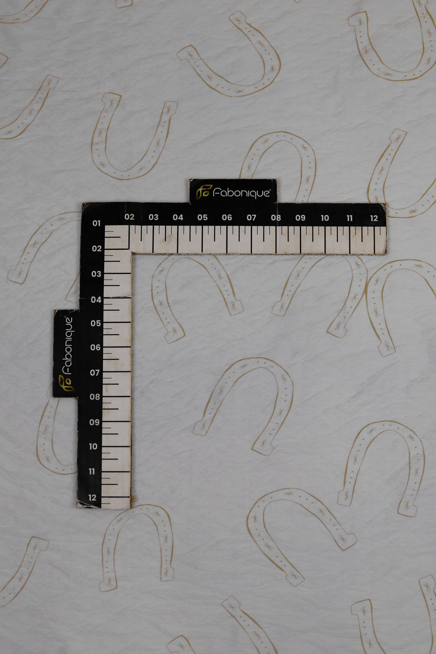 Horseshoe Luxe Minimal Printed Viscose Blend Fabric