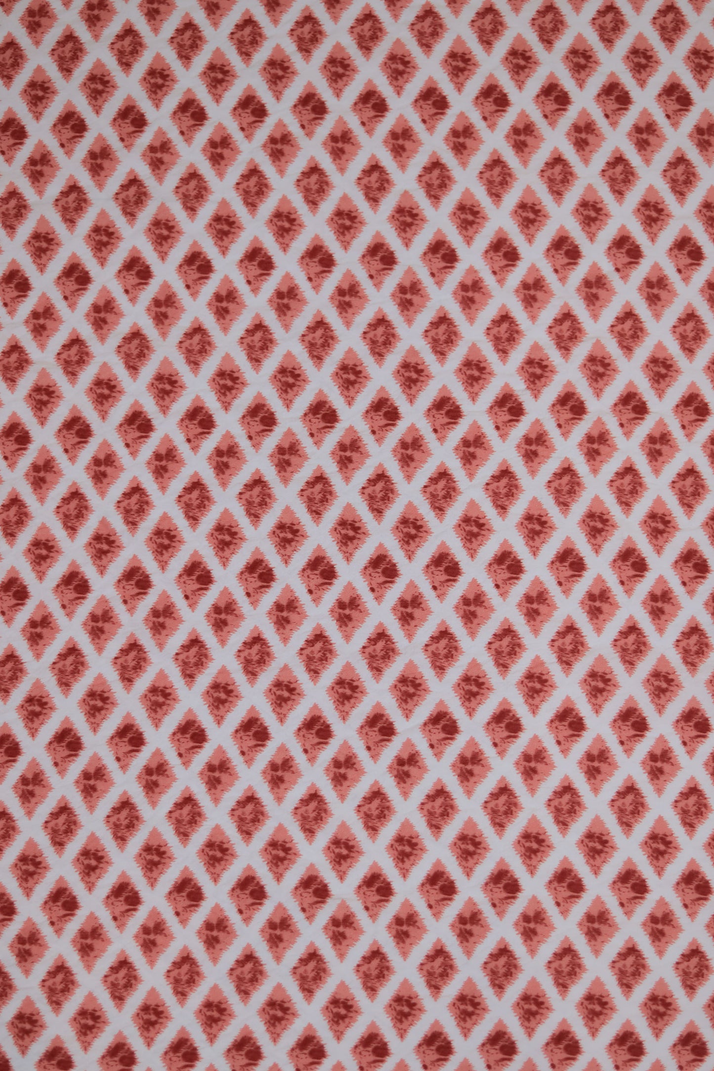 Diamond Drift Indigo Ikat Viscose Fabric