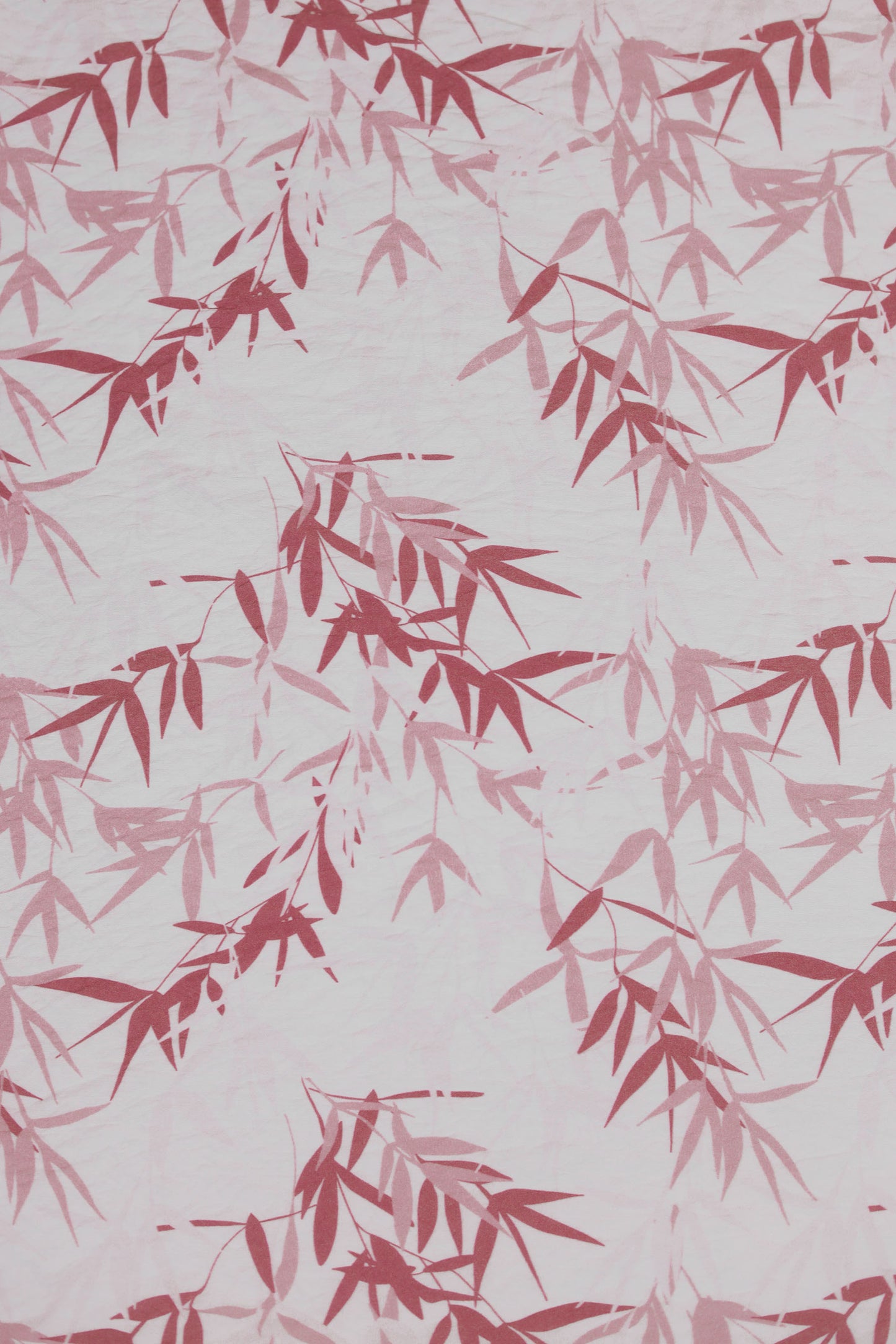 Amber Leaf Bamboo Print Viscose Blend Fabric