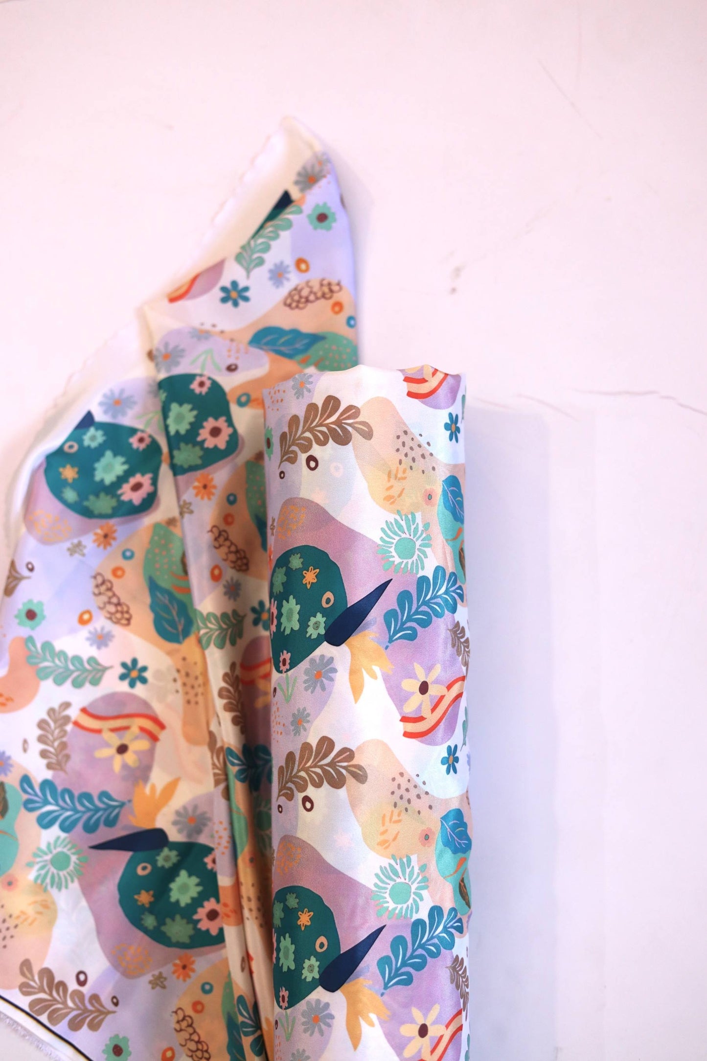 Botanic Breeze French Crepe Fabric