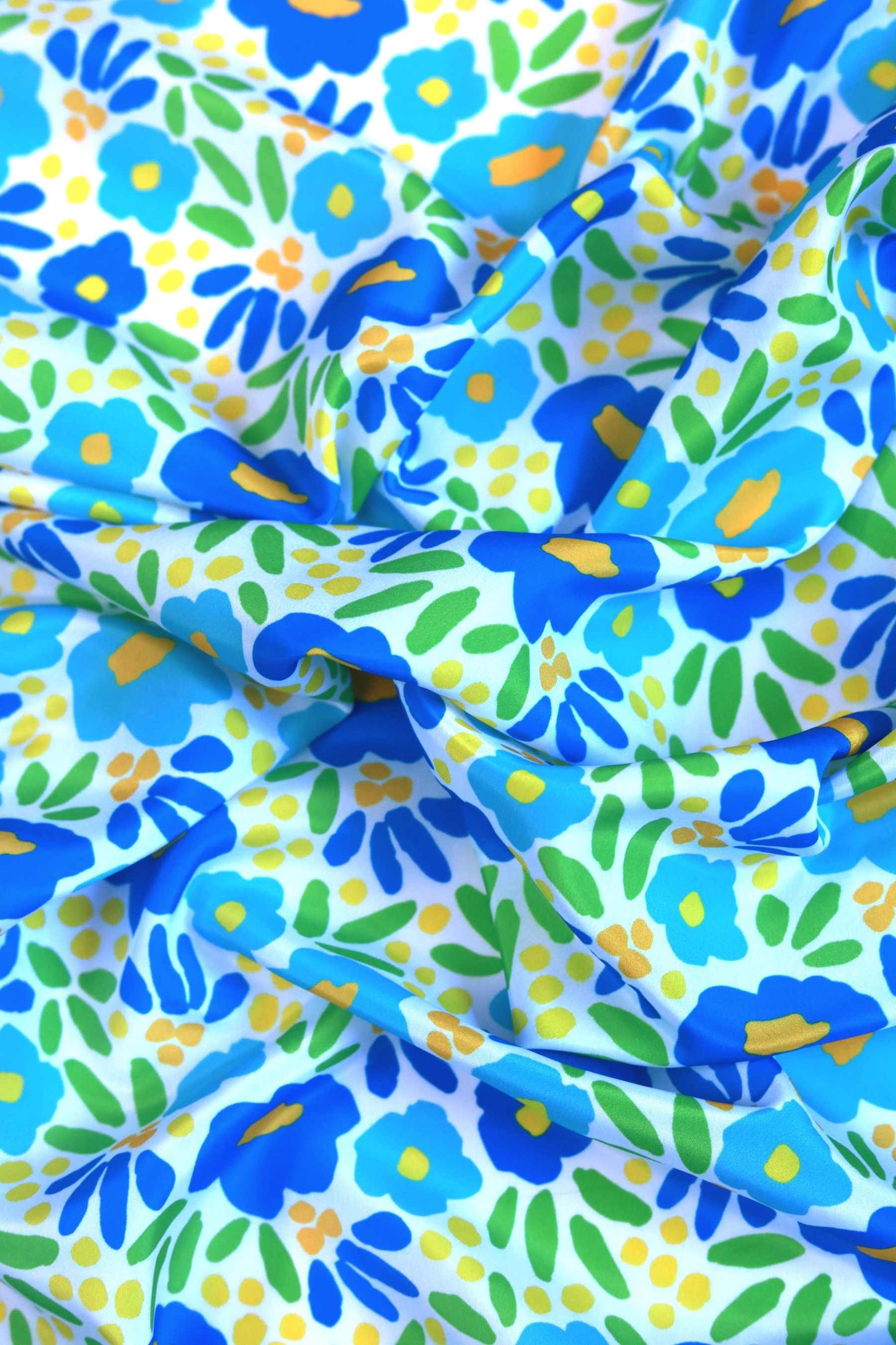 Summer Bloom French Crepe Fabric