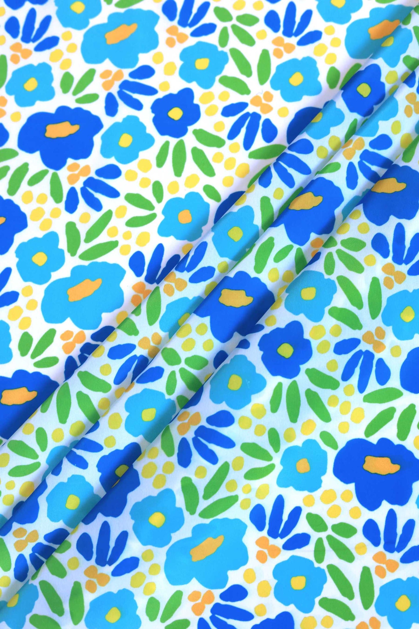 Summer Bloom French Crepe Fabric