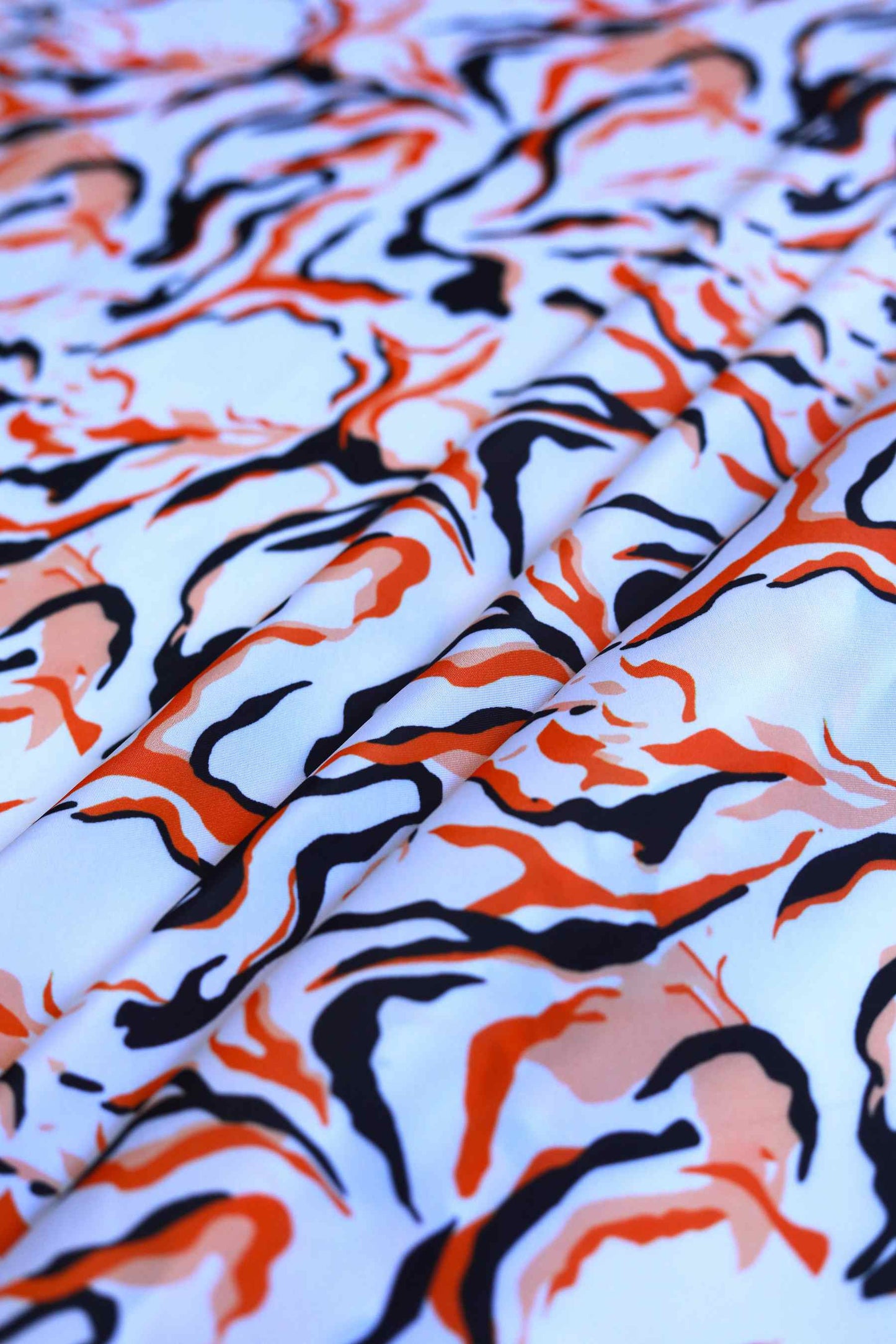 Blaze Flow French Crepe Fabric