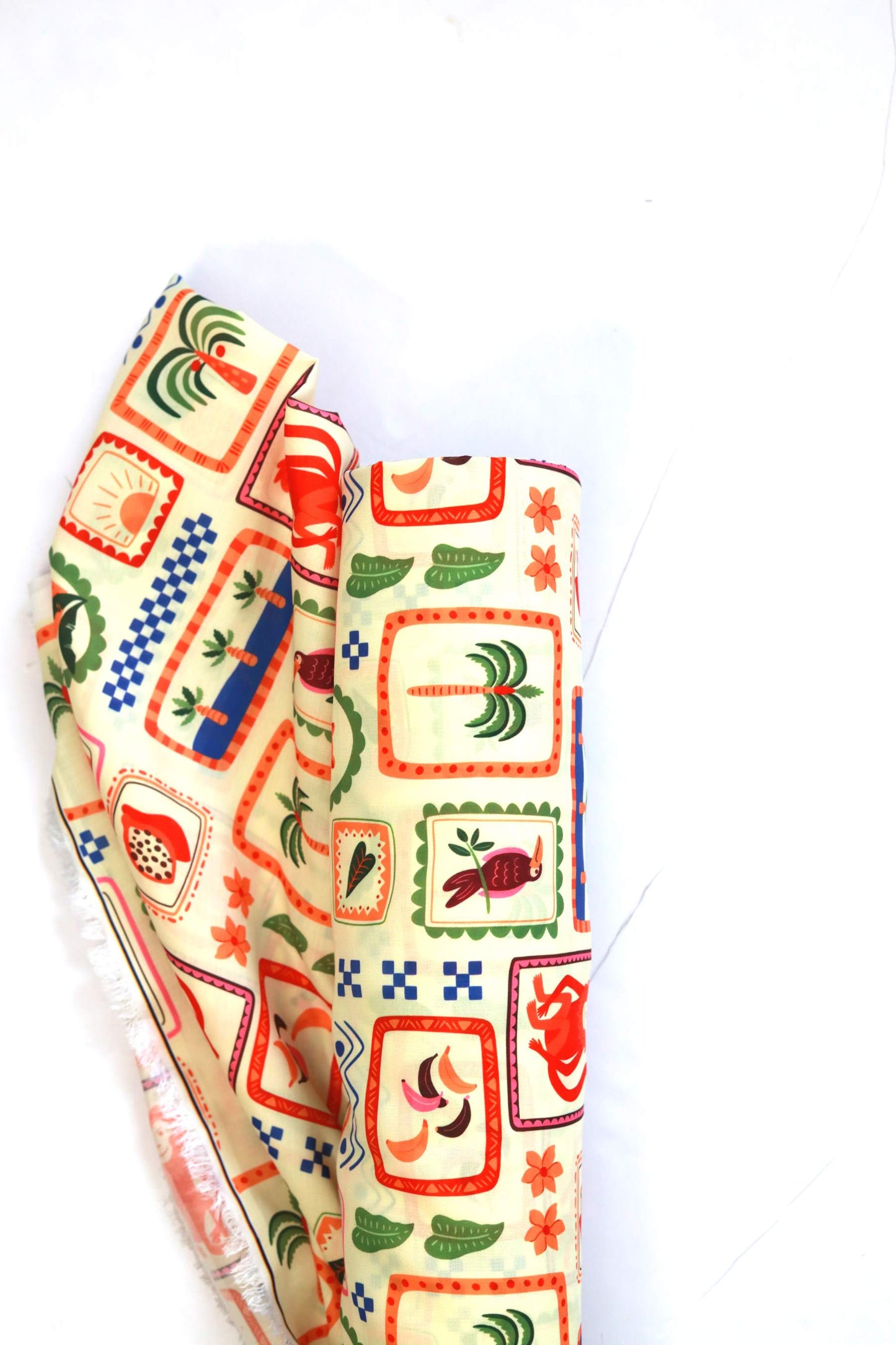 Safari Sketches Muslin Fabric