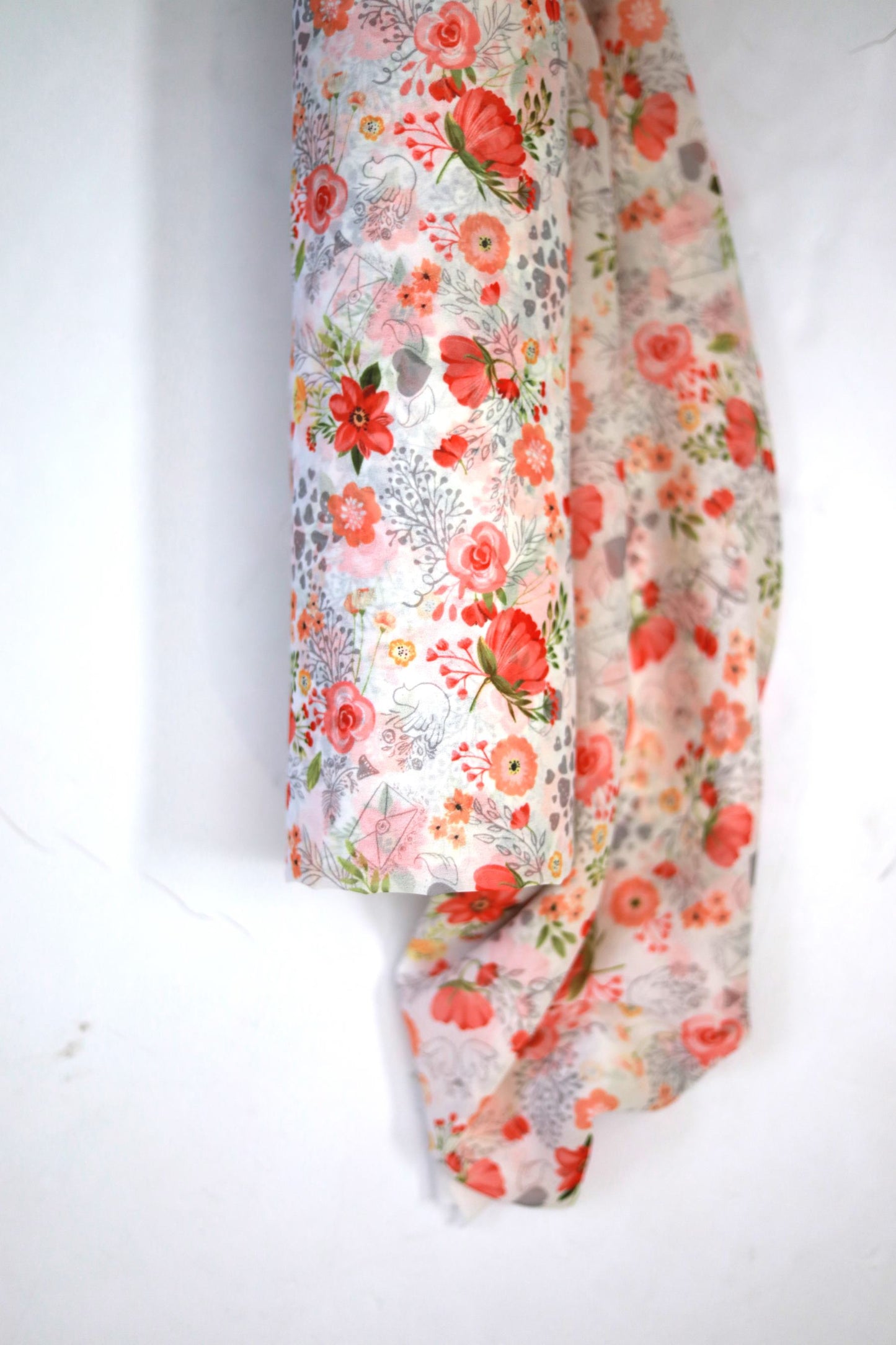 Coral Bloom Weightless Fabric