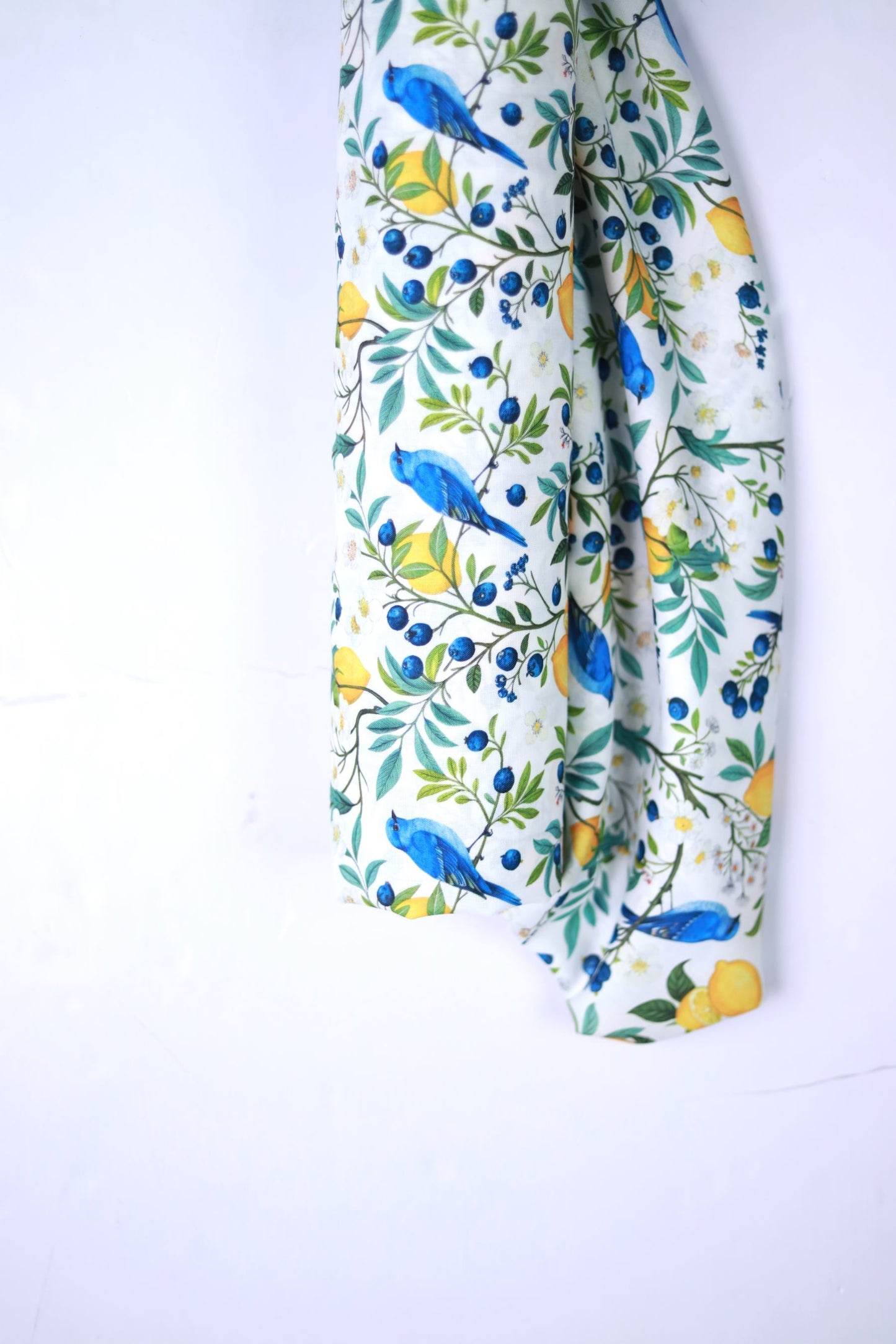 Lemon Orchard Linen Fabric