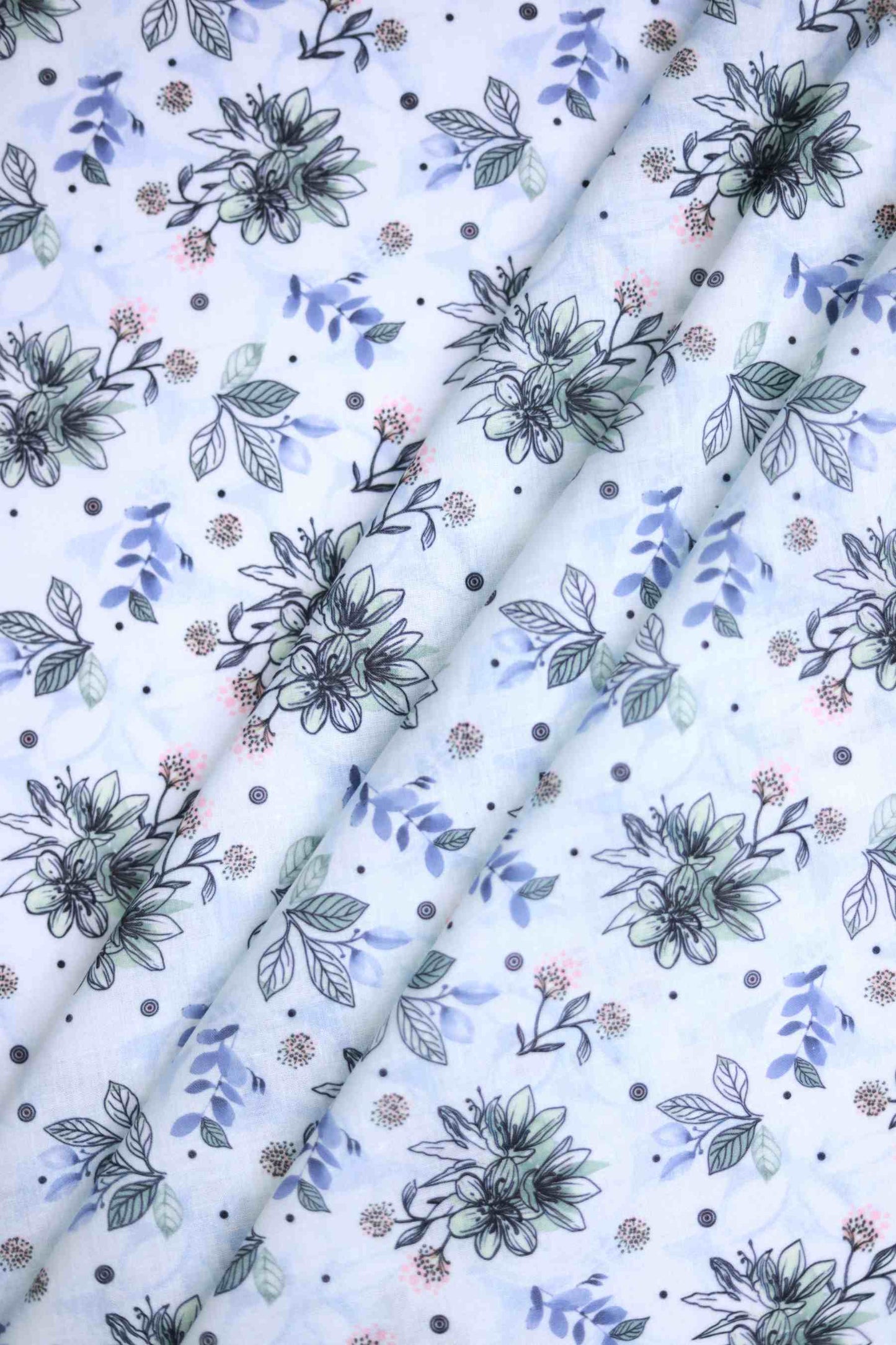 Frosted Flora Muslin Fabric