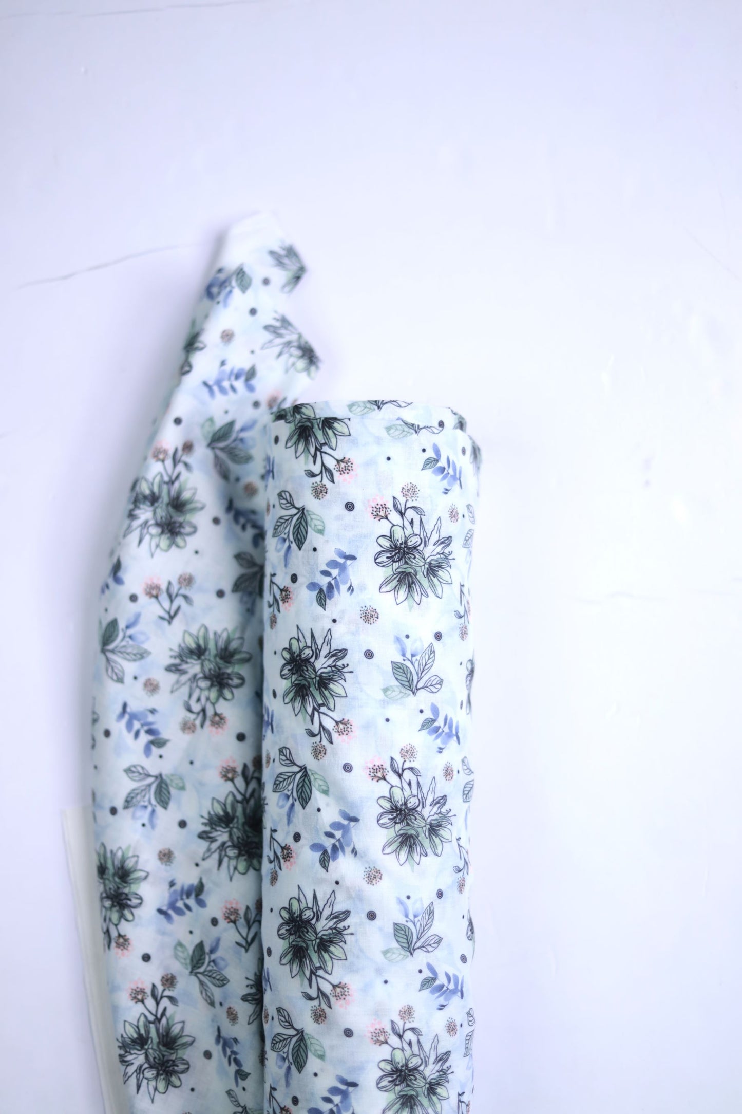 Frosted Flora Muslin Fabric