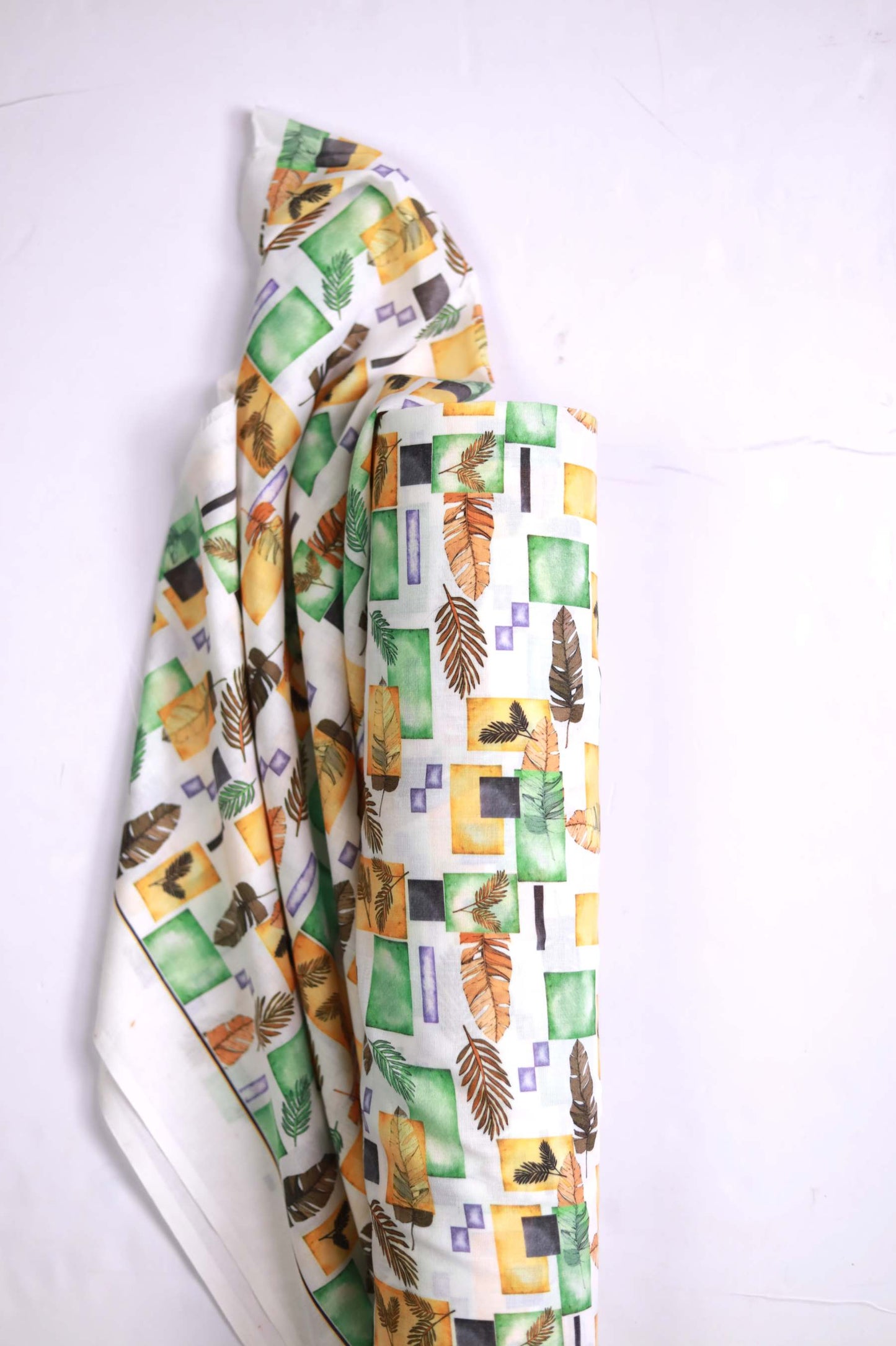 Retro Tropic Muslin Fabric