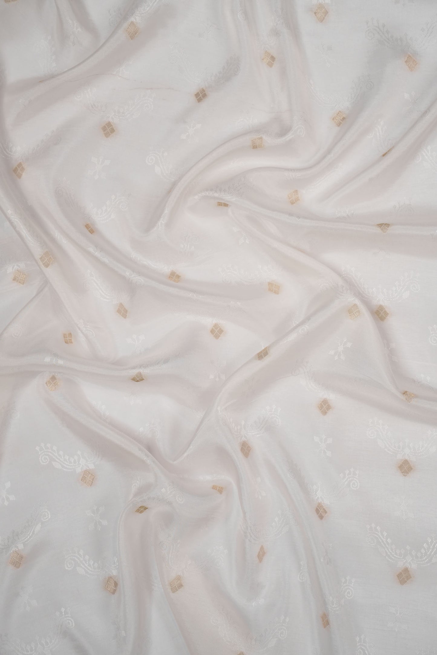 Opal Weave Floral Tissue Jacquard Fabric