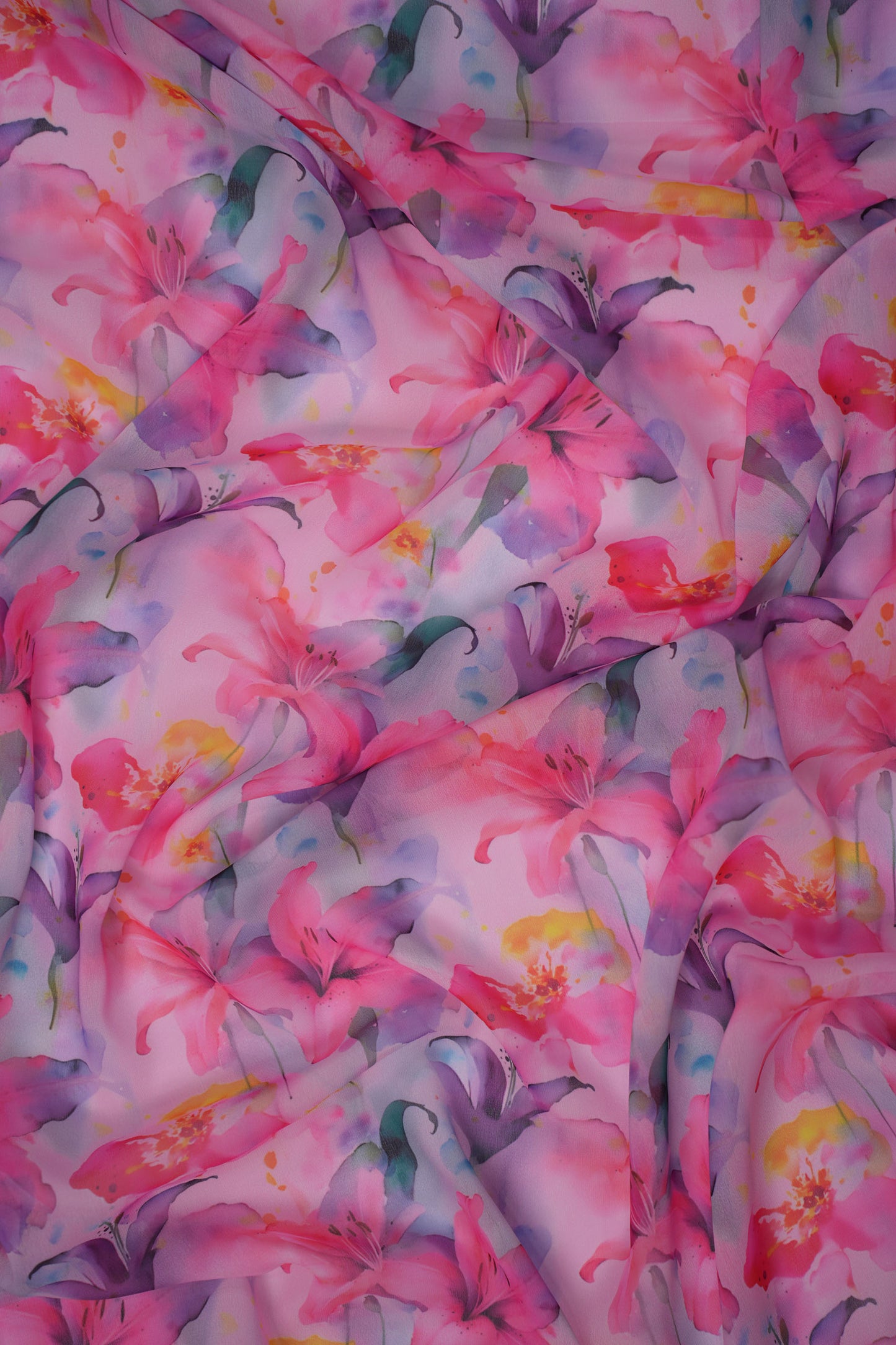 ColorScape Vibrant Floral Weightless Printed Fabric