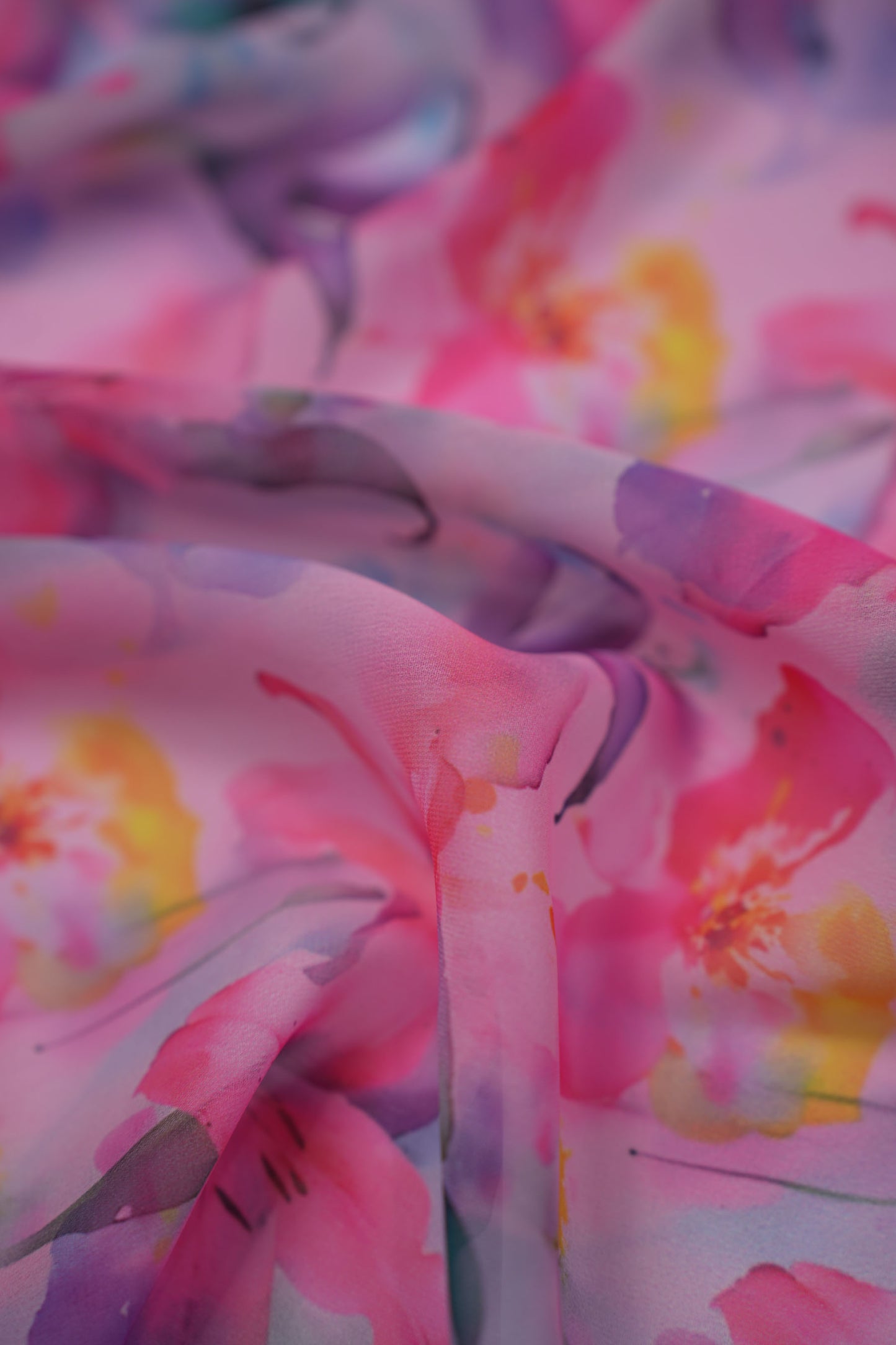 ColorScape Vibrant Floral Weightless Printed Fabric