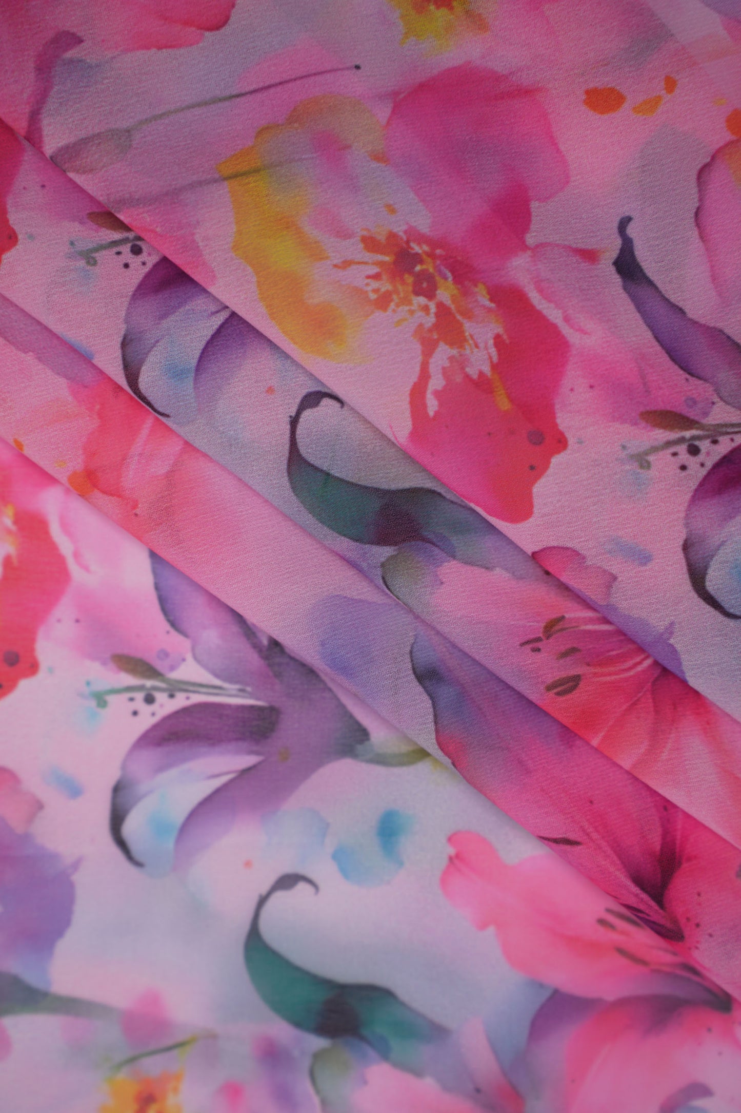 ColorScape Vibrant Floral Weightless Printed Fabric