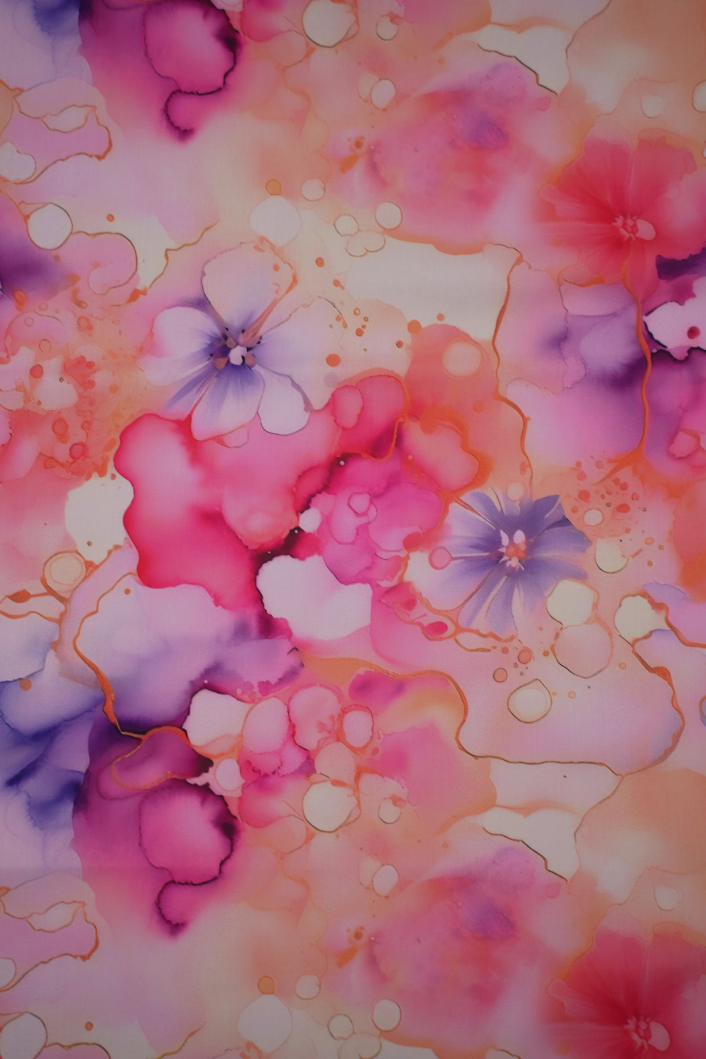 Dream Drizzle Abstract Printed Muslin Fabric
