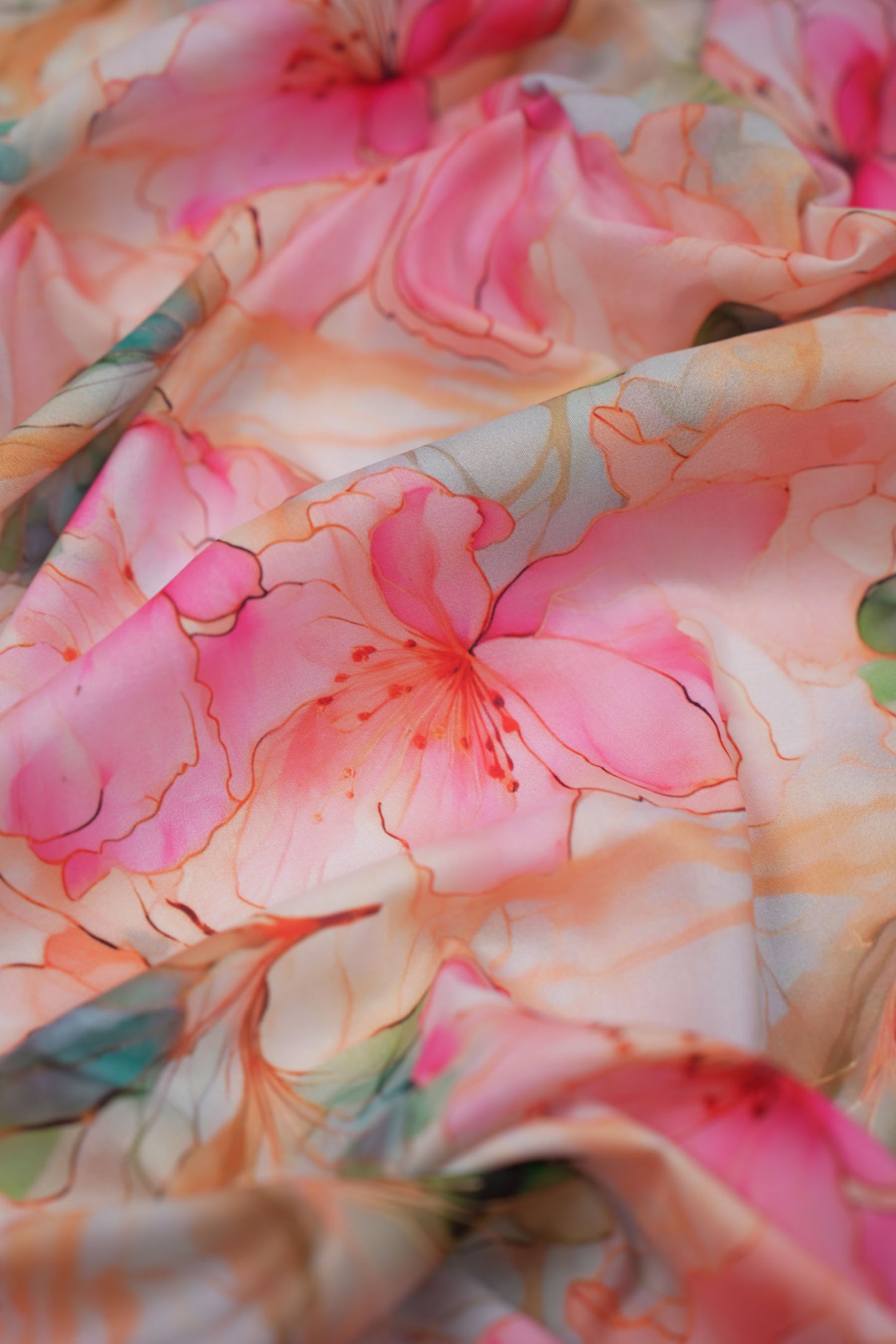 Gulzareen Soft Floral Muslin Fabric