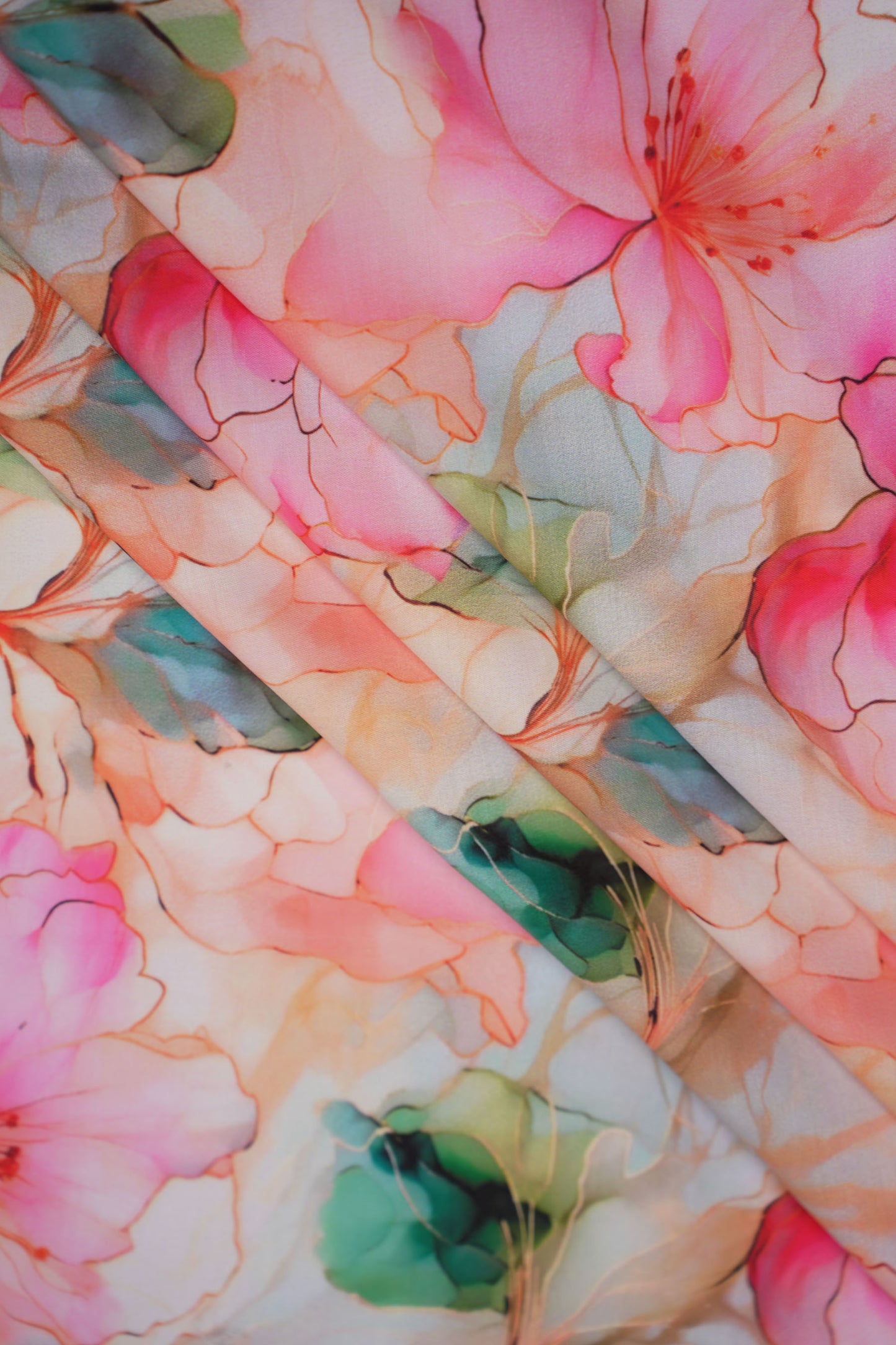 Gulzareen Soft Floral Muslin Fabric