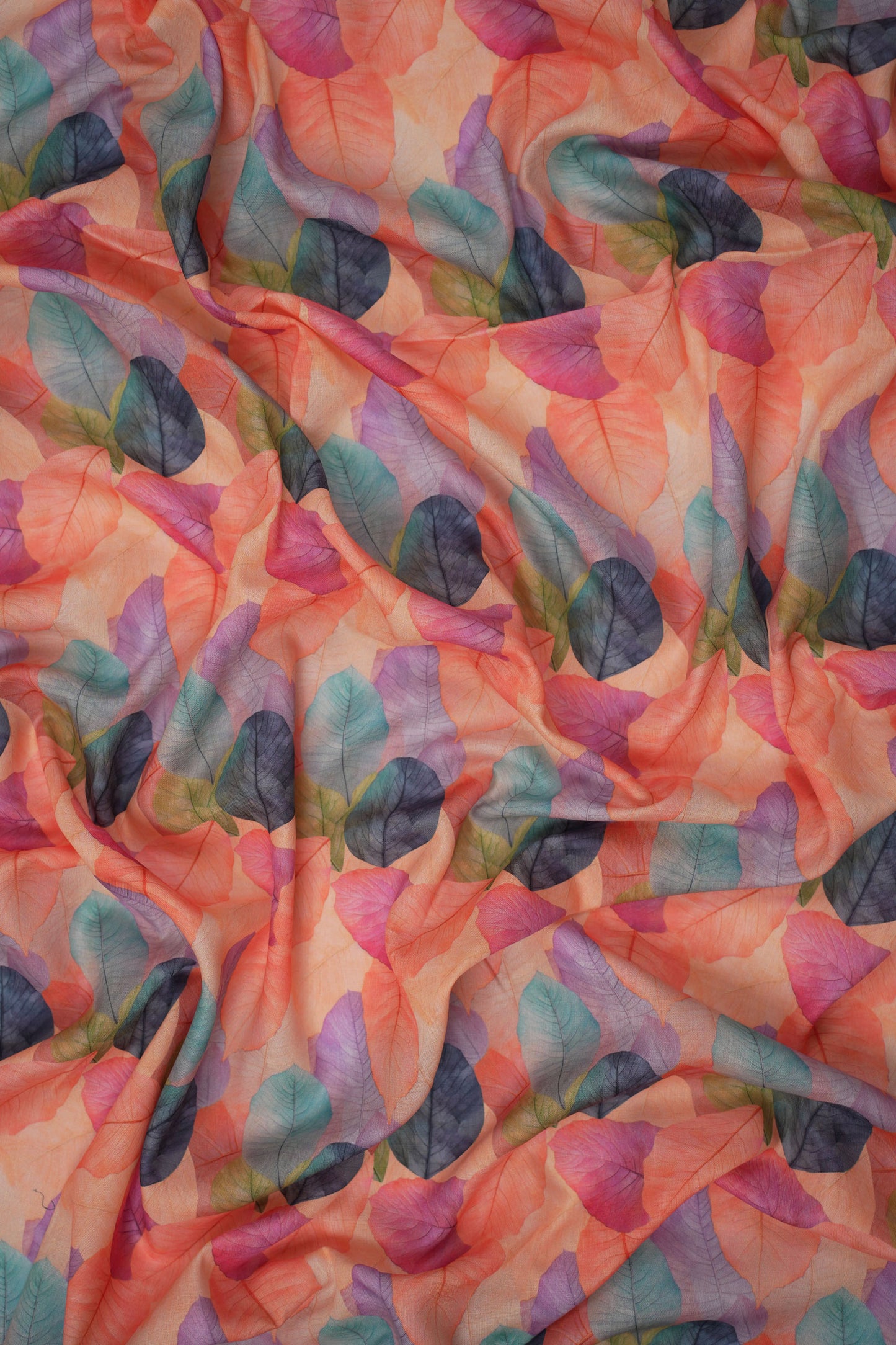 Botanic Rustle Leaf Linen Fabric