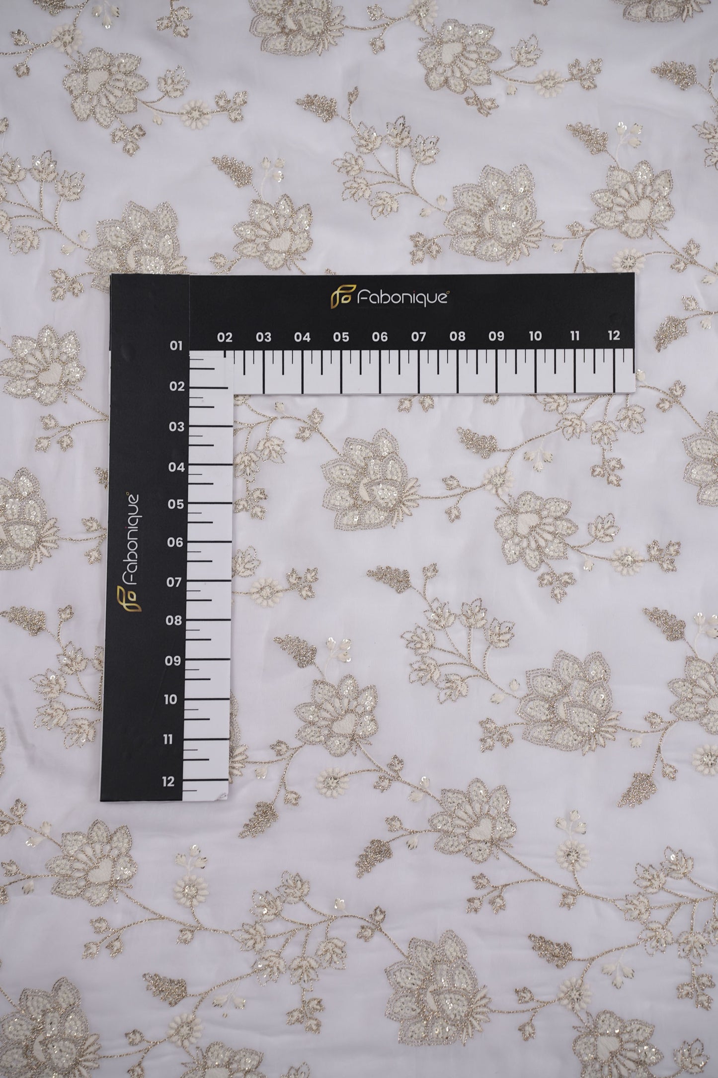 Pearl Lotus Harmony Pastel Floral Viscose Georgette