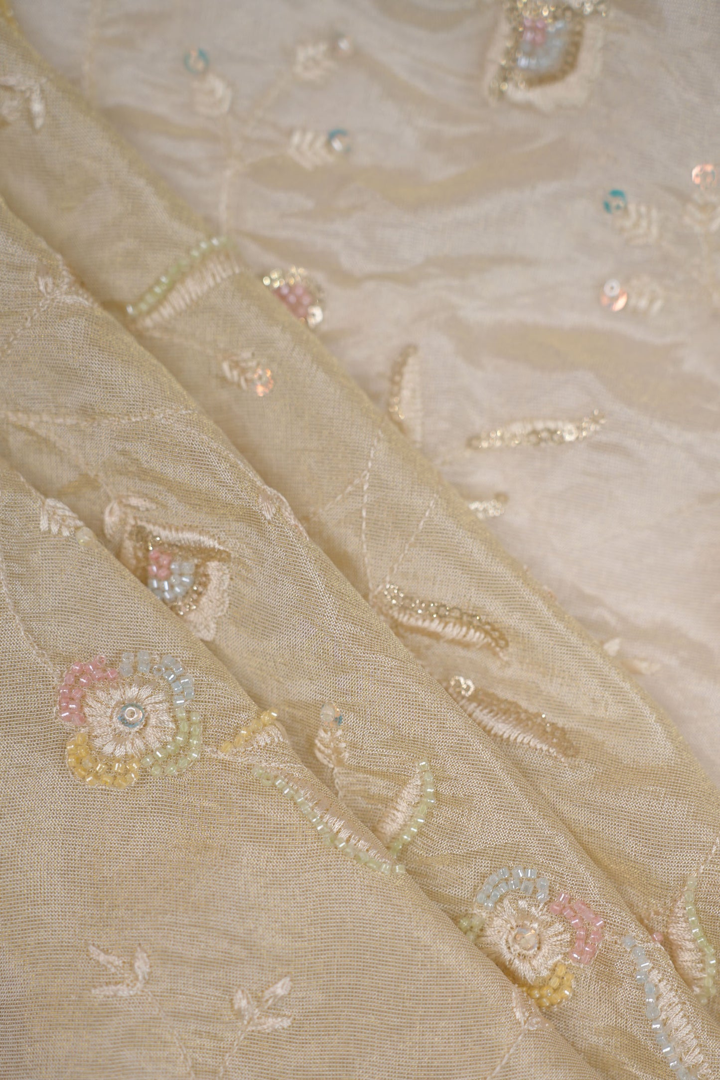 Pastel Charm Embellish Tissue Fabric