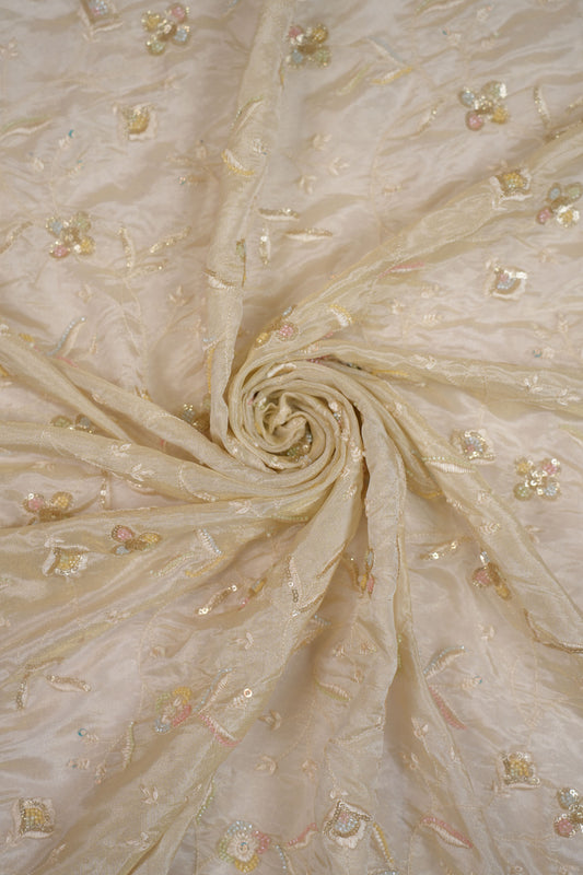 Pastel Charm Embellish Tissue Fabric