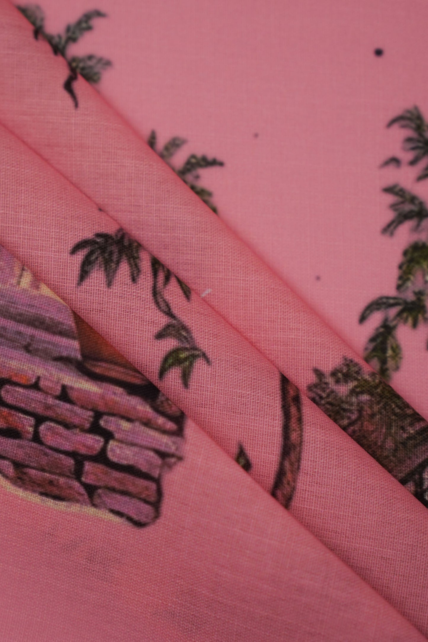 Heritage Window Linen Printed Fabric