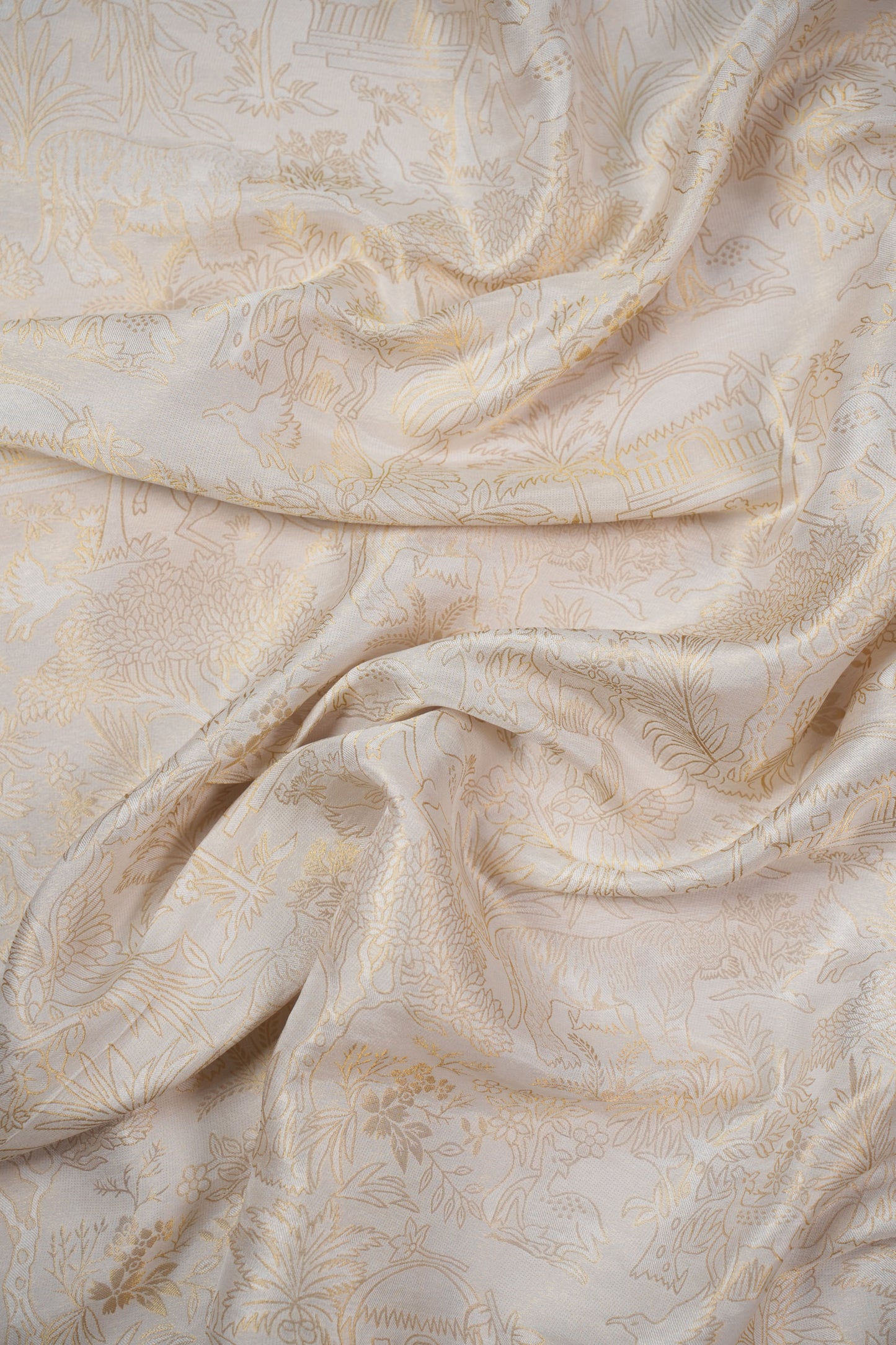 Mughal Safari Brocade Abstract Tissue Jacquard