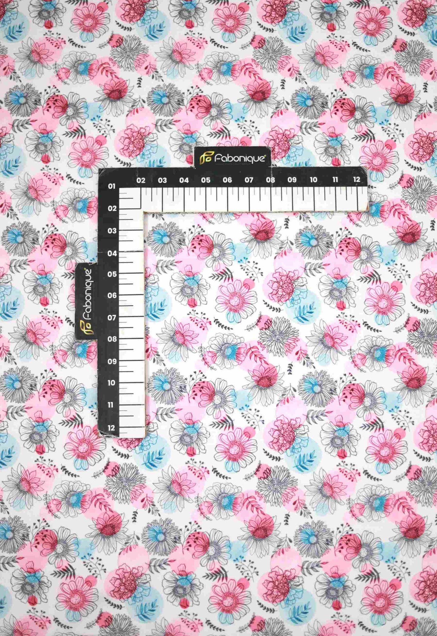 Wildflower Blush Linen Fabric
