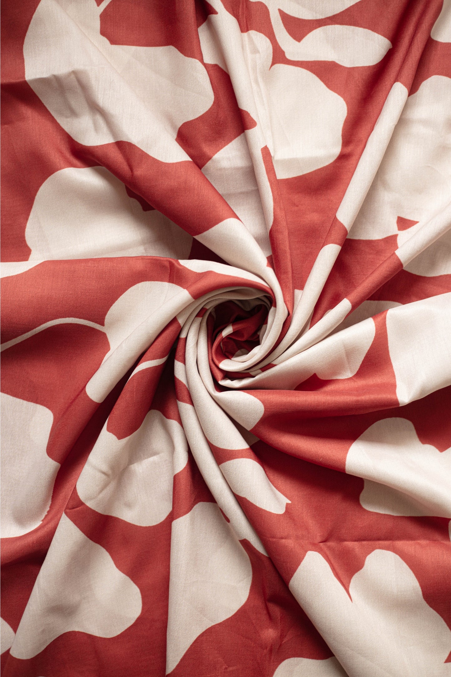 Scarlet Petals Muslin Printed Fabric