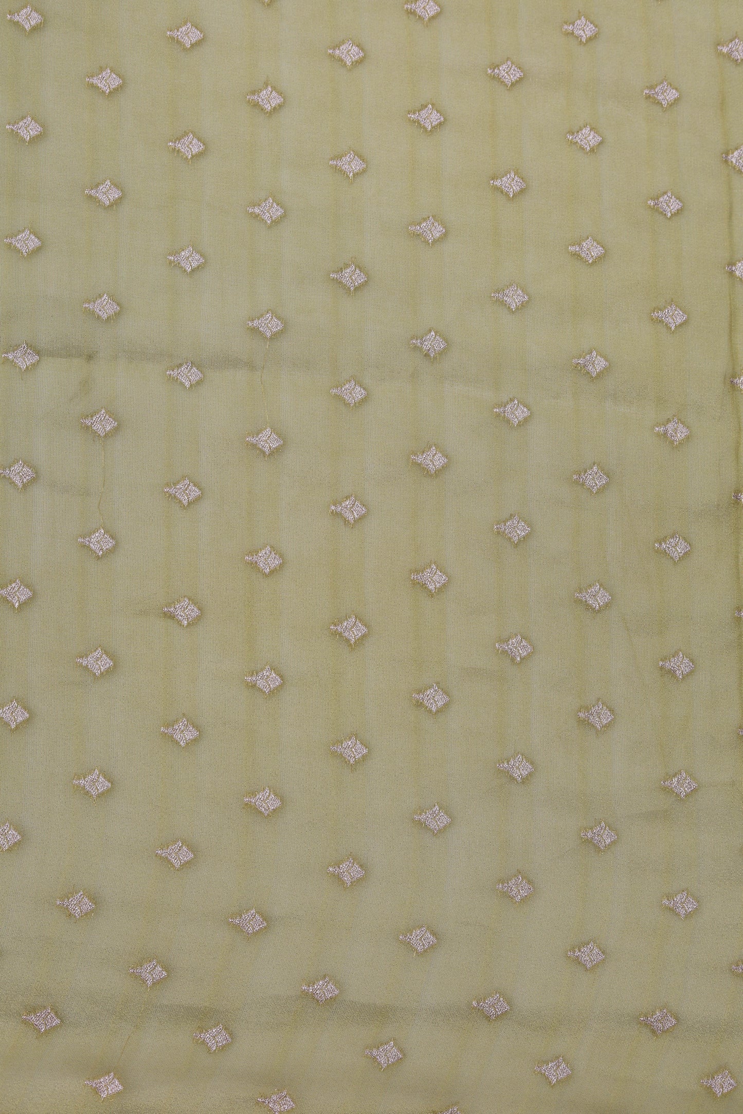 Elegant Gold Diamond Motif Jacquard Fabric