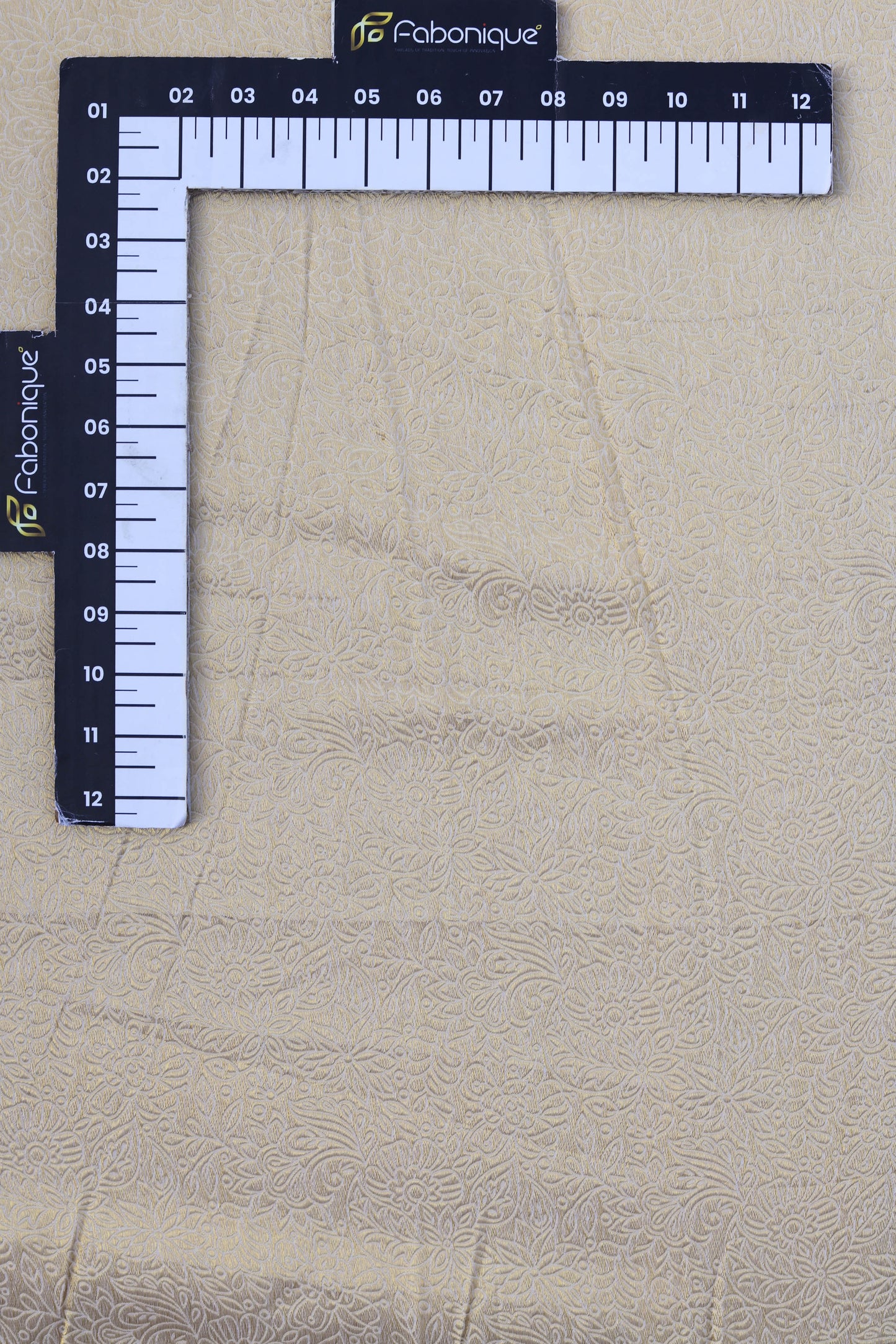 Floral Gold Embossed Brocade Fabric