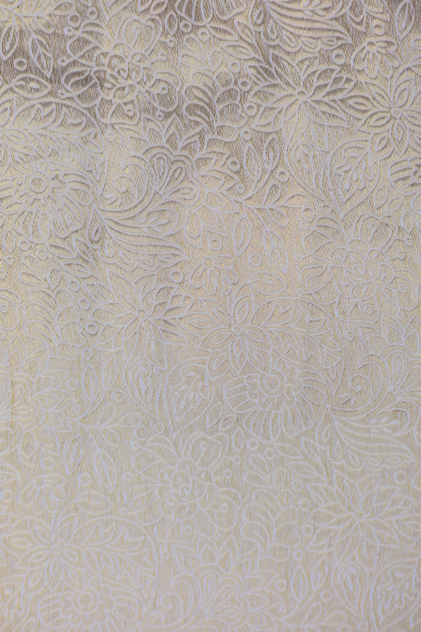 Floral Gold Embossed Brocade Fabric