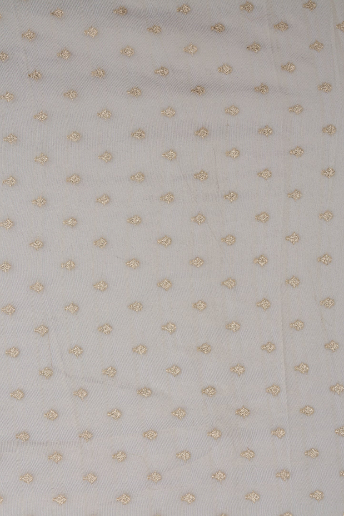 Elegant Gold Diamond Motif Jacquard Fabric