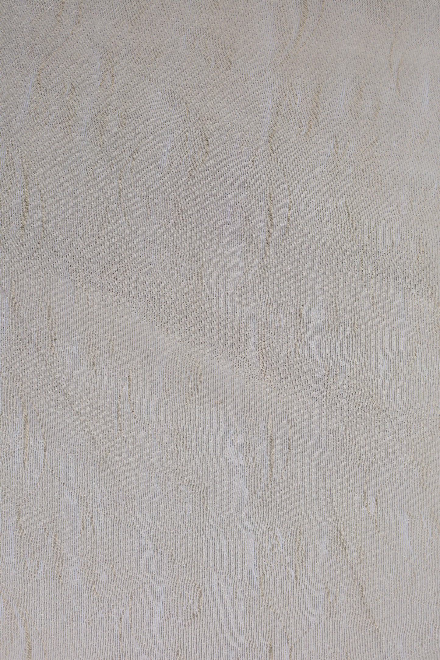 Pure Tissue Organza Fabric with Self Pattern and Delicate Floral Motif